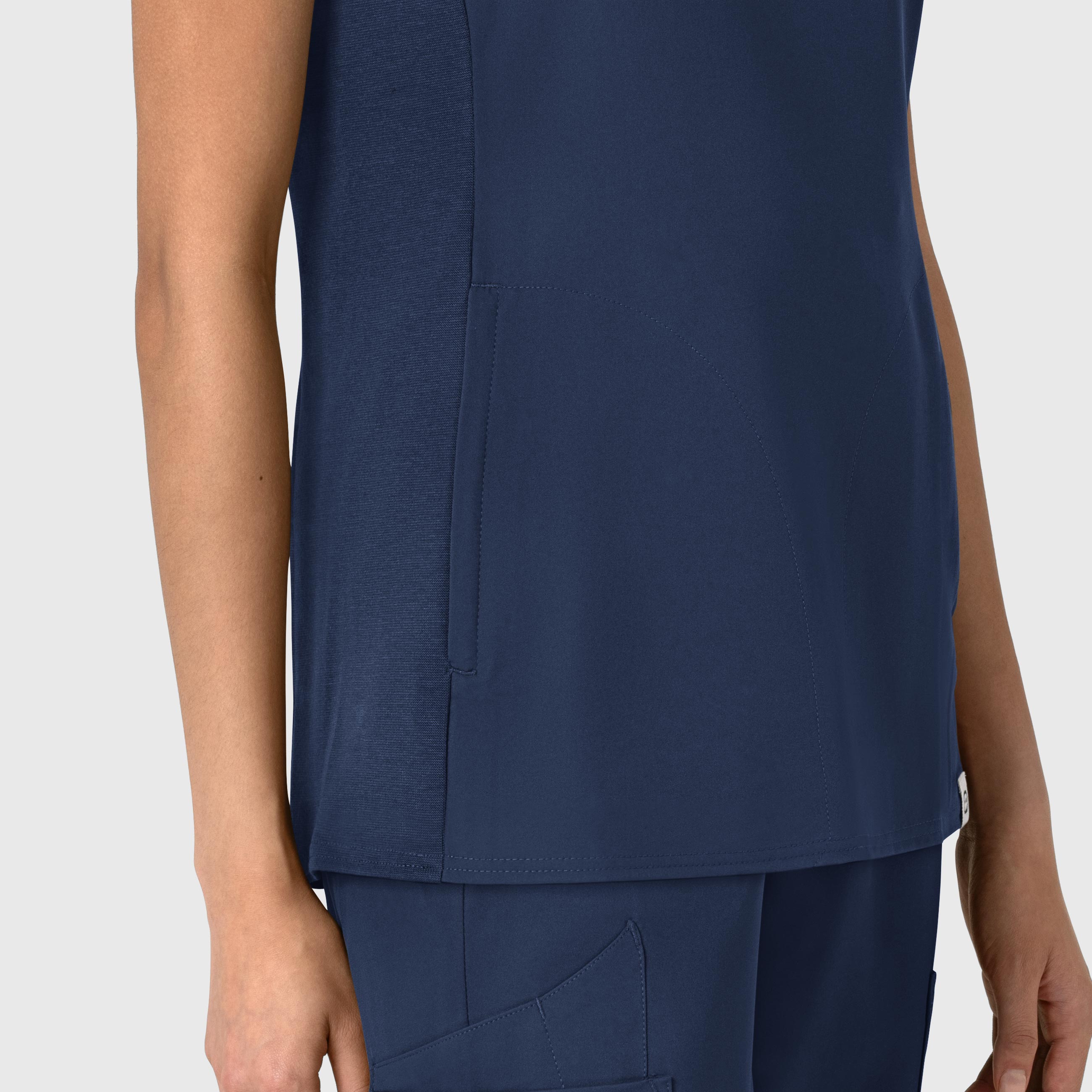 Thrive 6522 Flex-n-Reach V-Neck Scrub Top Navy