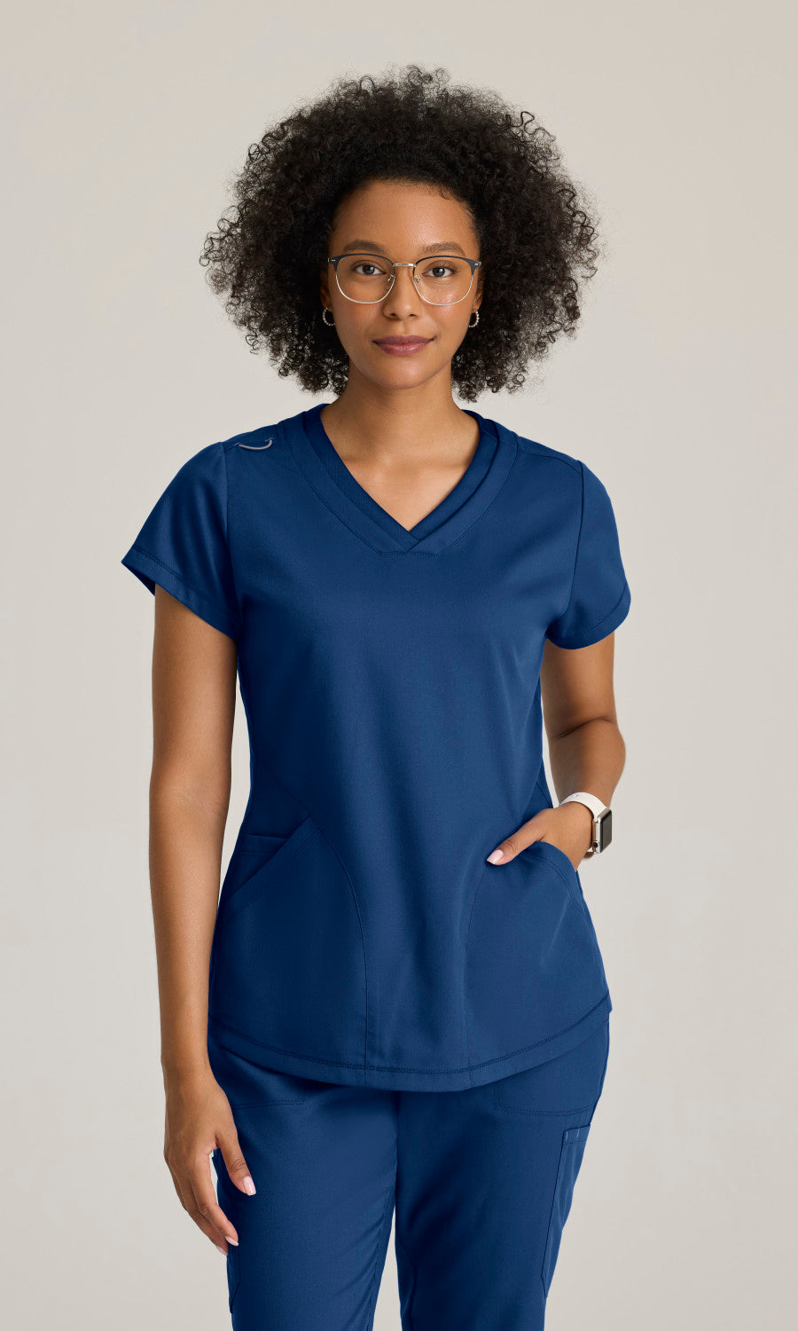 Grey's Anatomy GRT261 Evelyn Scrub Top Indigo