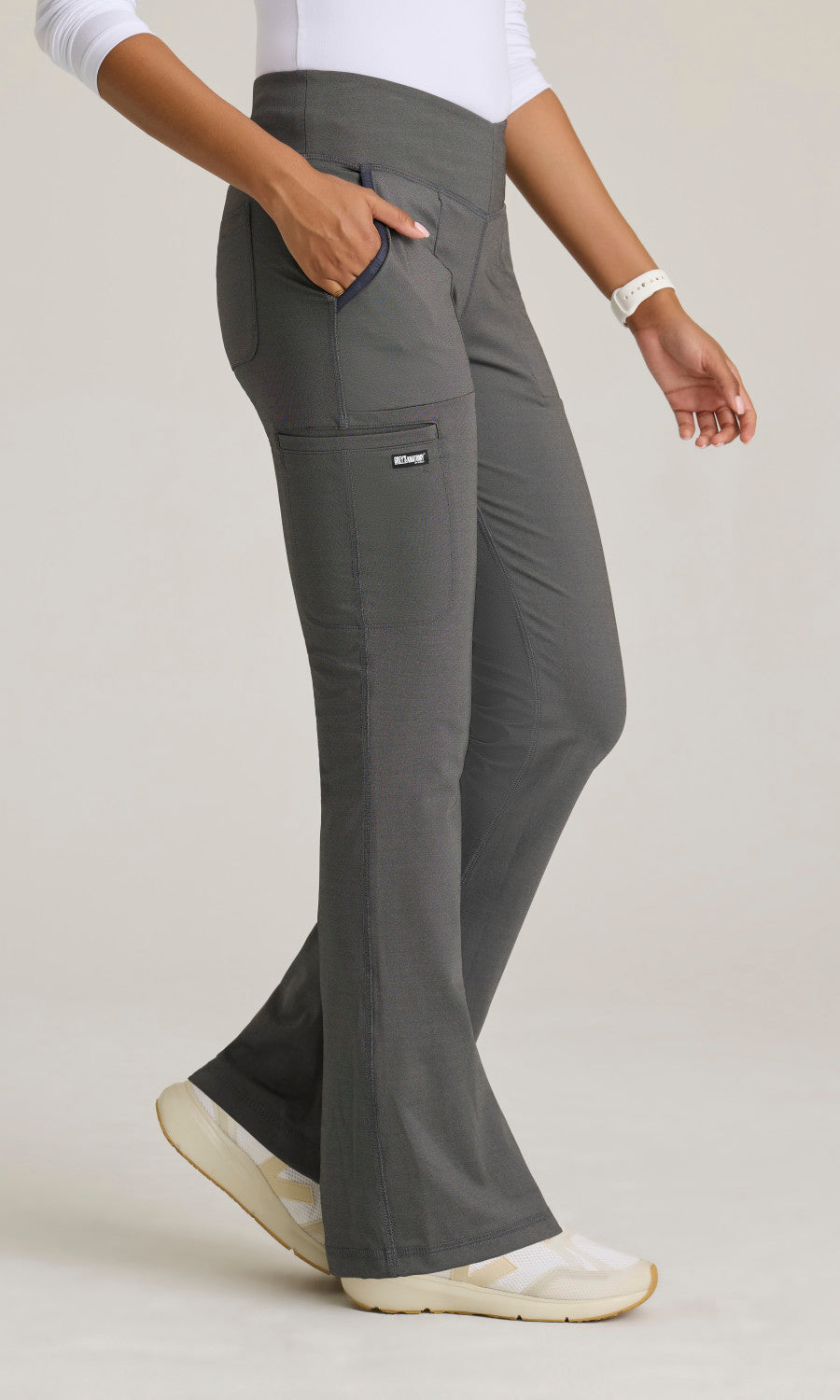 Grey's Anatomy Knit Stretch GRSP684 Swift Knit Pant Dark Charcoal