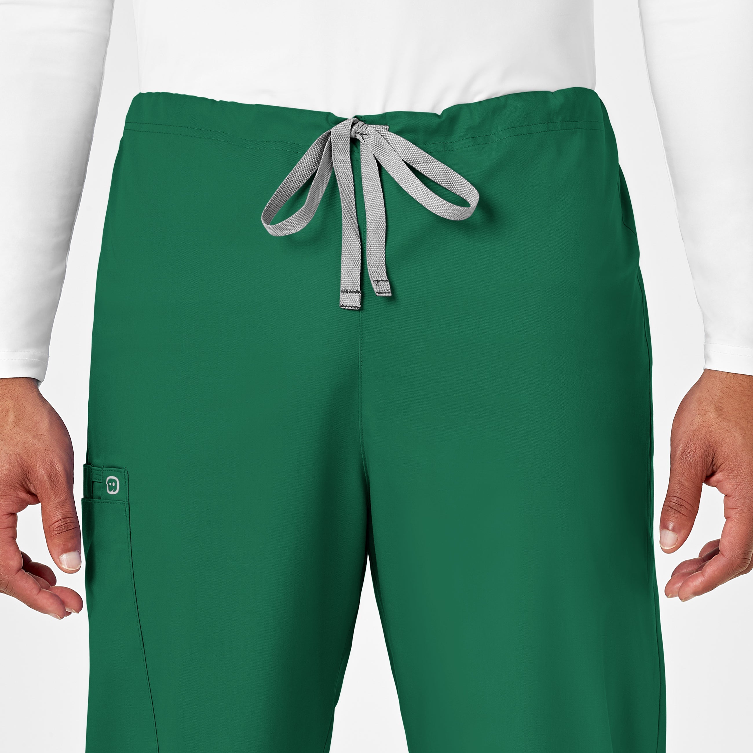 WonderWORK 500 Unisex Drawstring Cargo Scrub Pants Hunter