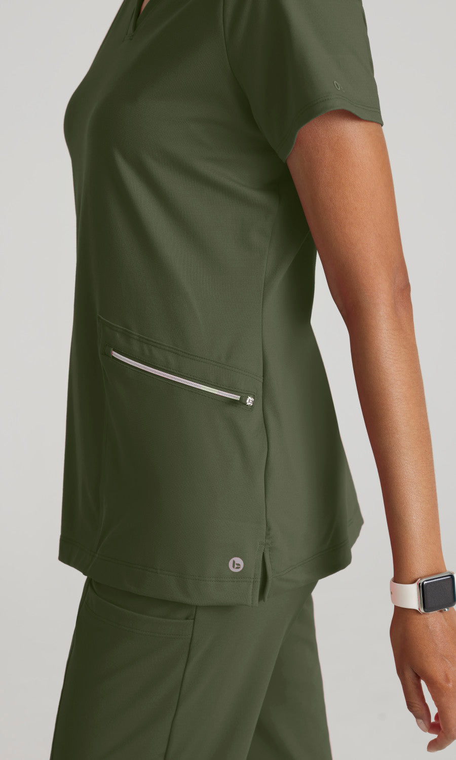 Barco One Performance Knits BOT209 Victory Knit Scrub Top Olive