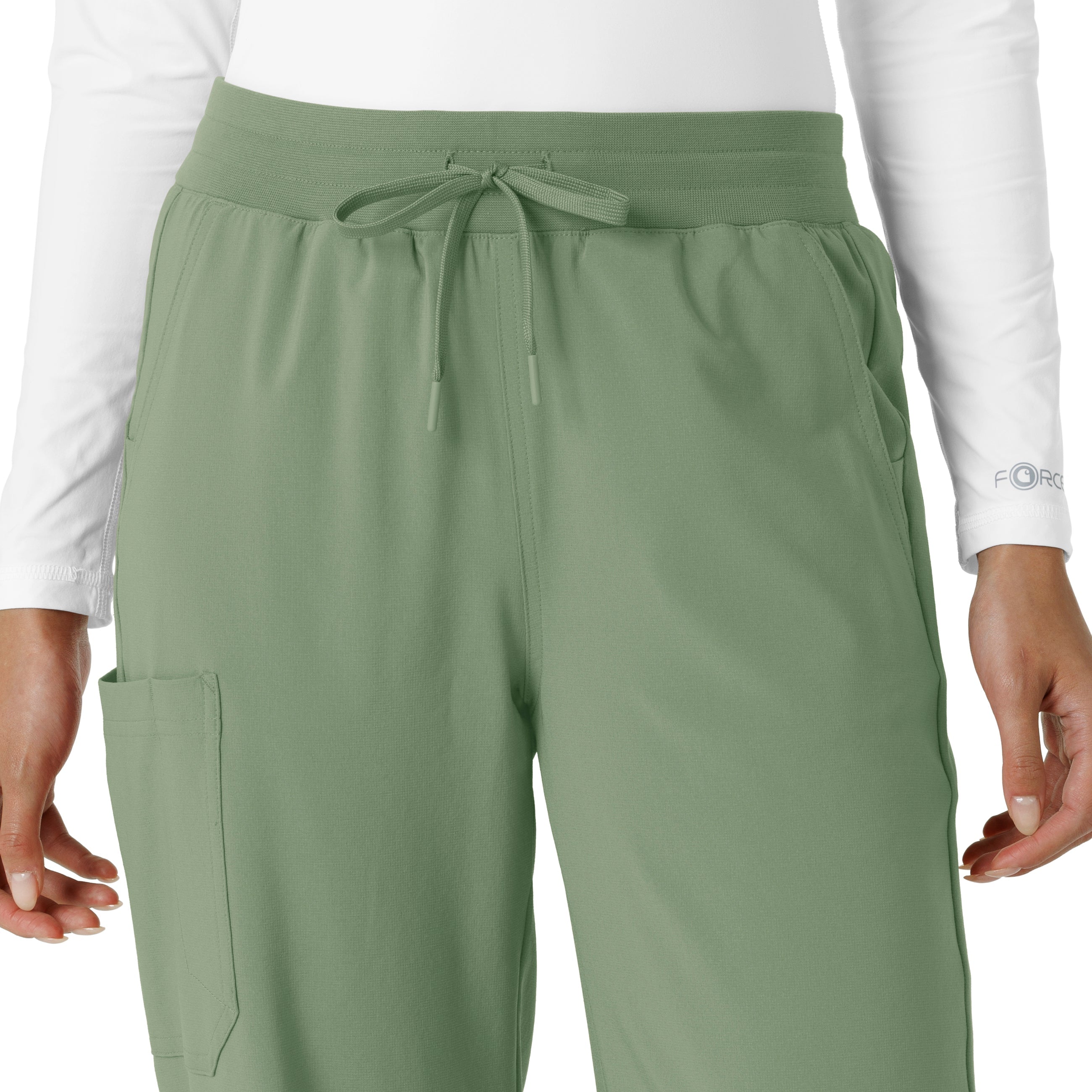 Force Cross-Flex C53310 Women's Boot Cut Scrub Pants Green Slate