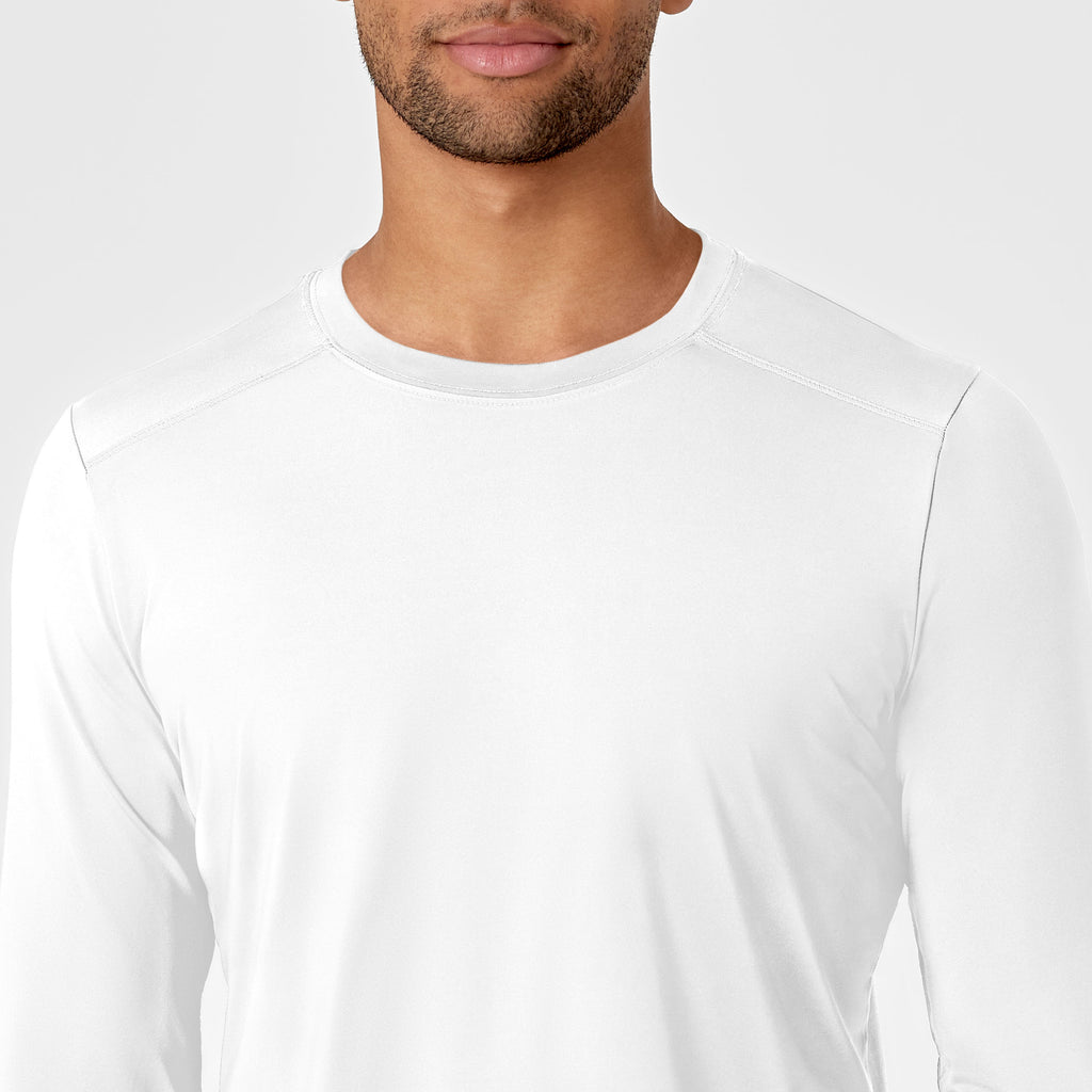 Layers 2629 Men's Performance Long Sleeve Tee White
