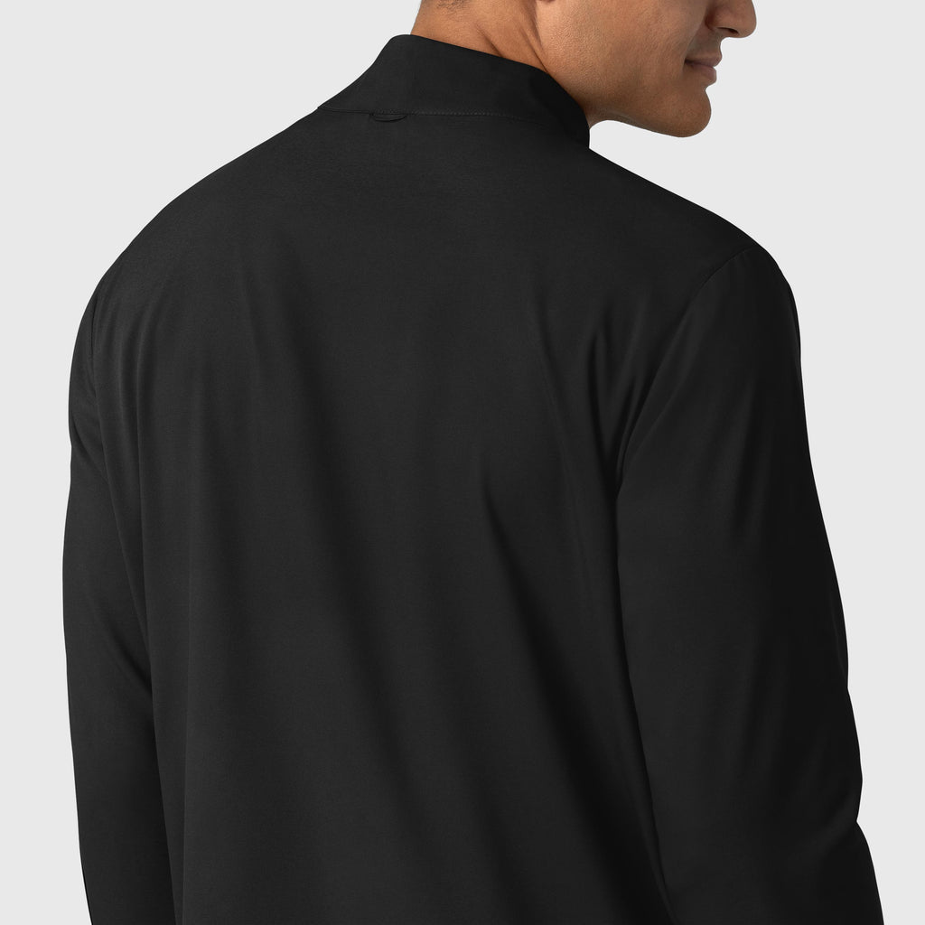 Boundless 8351 Men's Warm Up Scrub Jacket Black