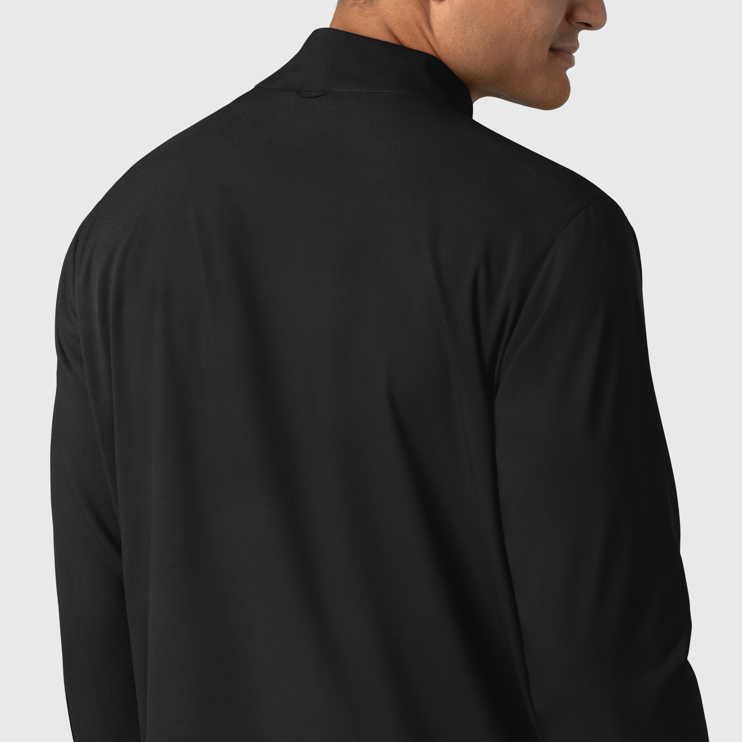 Boundless 8351 Men's Warm Up Scrub Jacket Black