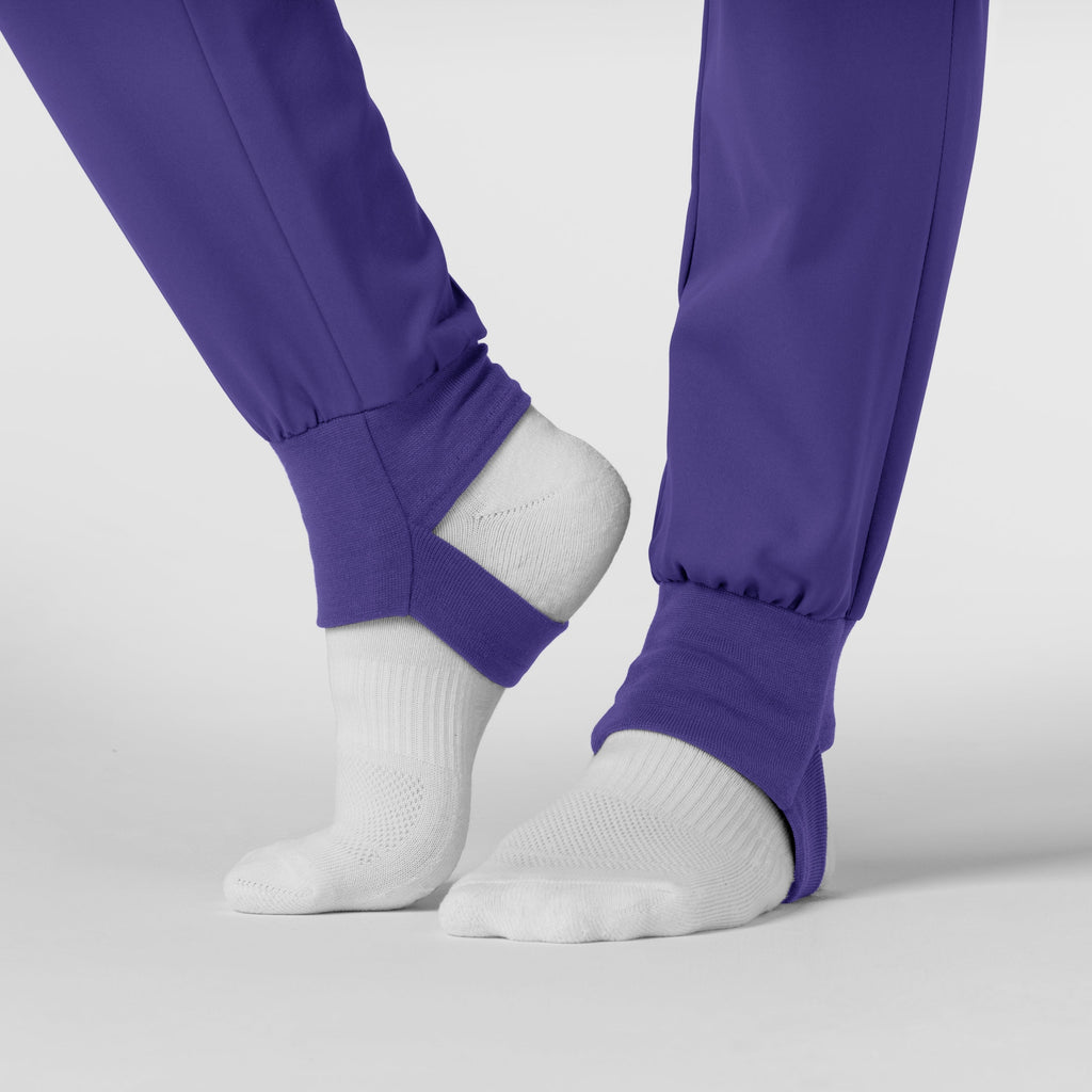 Thrive 5522 Convertible Stirrup Jogger Scrub Pants Grape