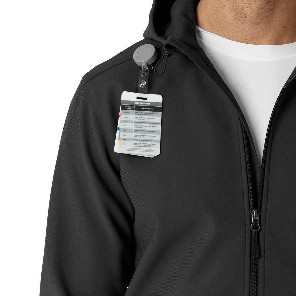 Layers C84023 Men's Bonded Fleece Hoodie Black