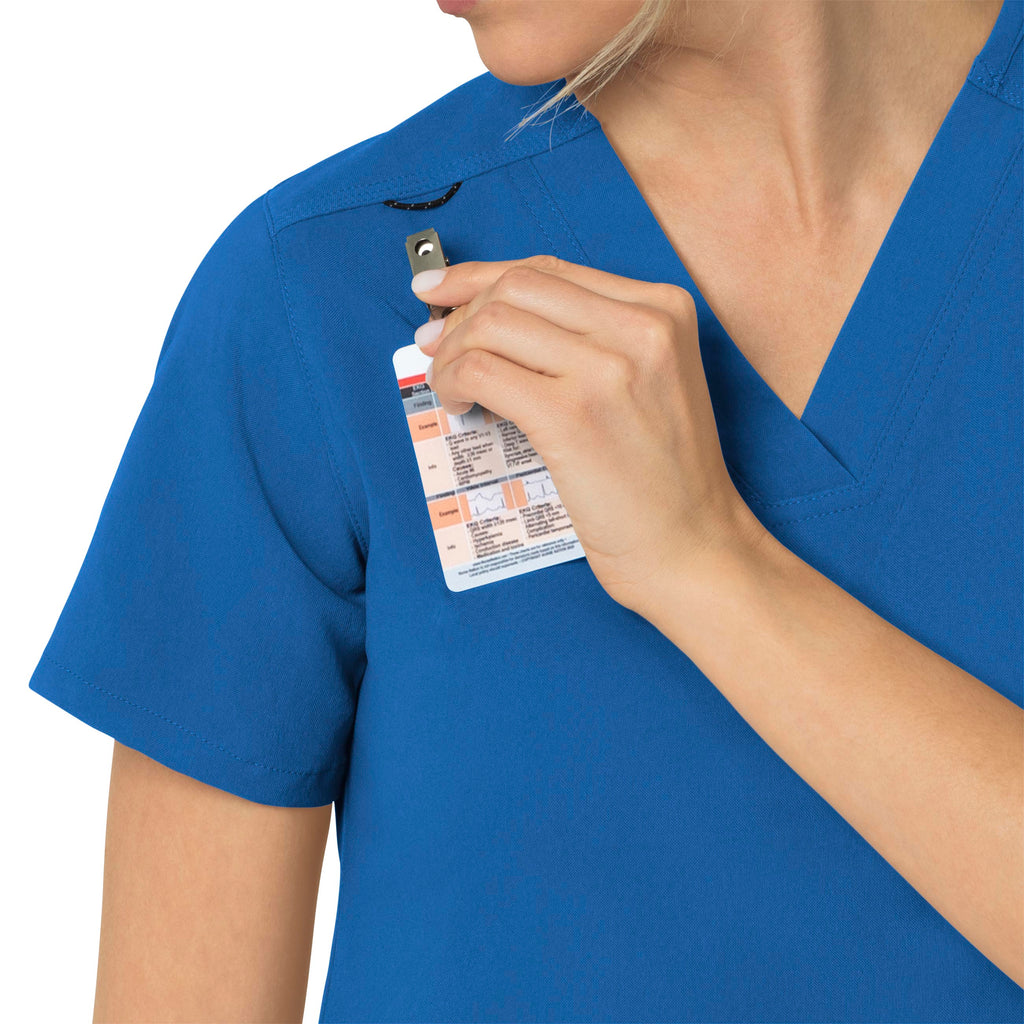 Rugged Flex Peak C12237 4-Pocket V-Neck Scrub Top Royal