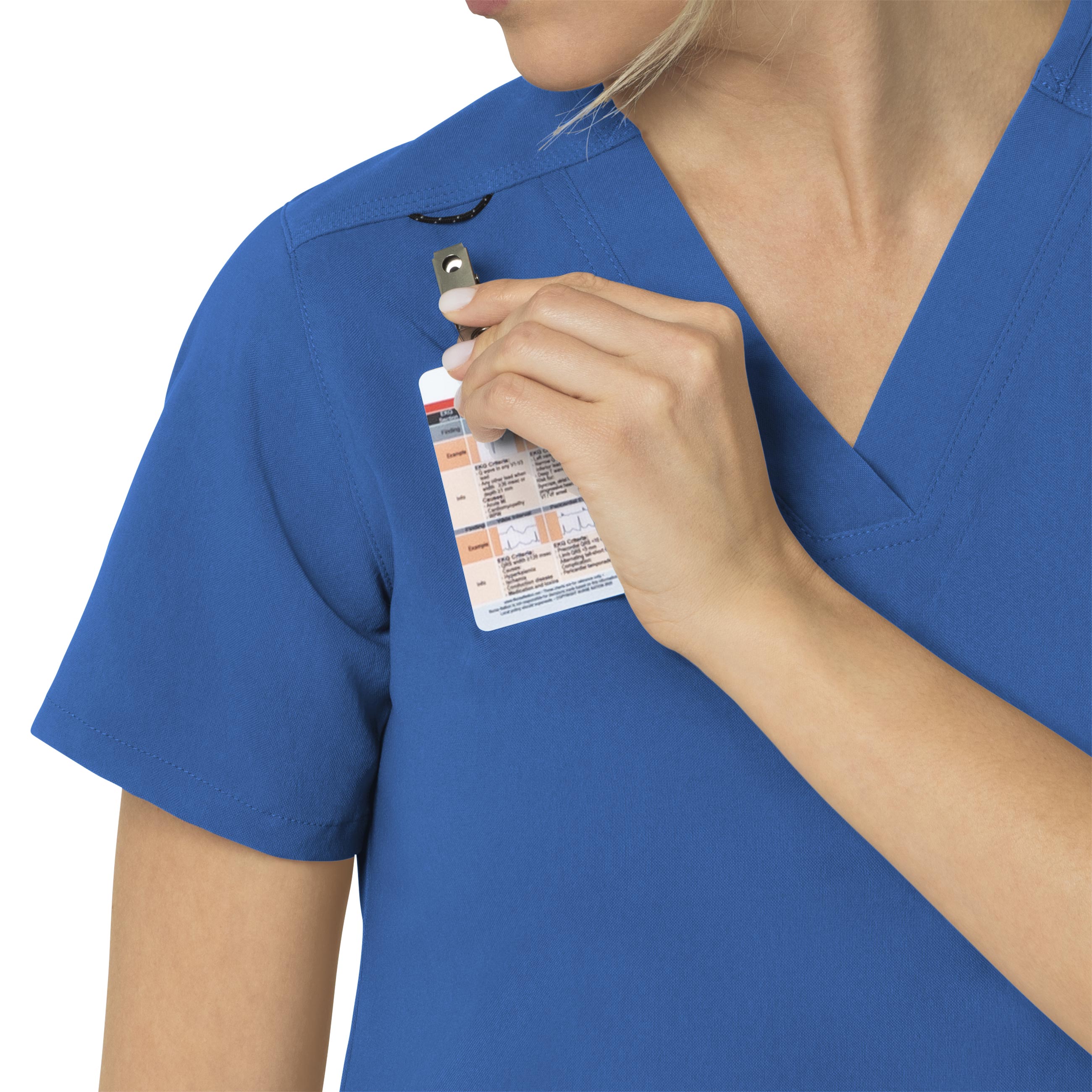 Rugged Flex Peak C12237 4-Pocket V-Neck Scrub Top Royal