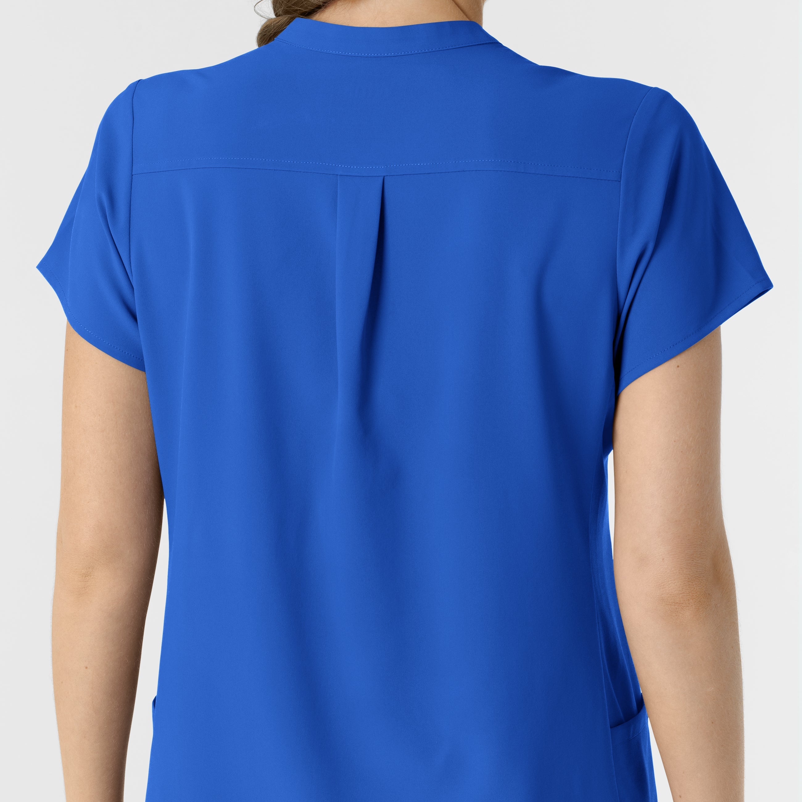 RENEW 6734 Mandarin Collar Scrub Top Royal