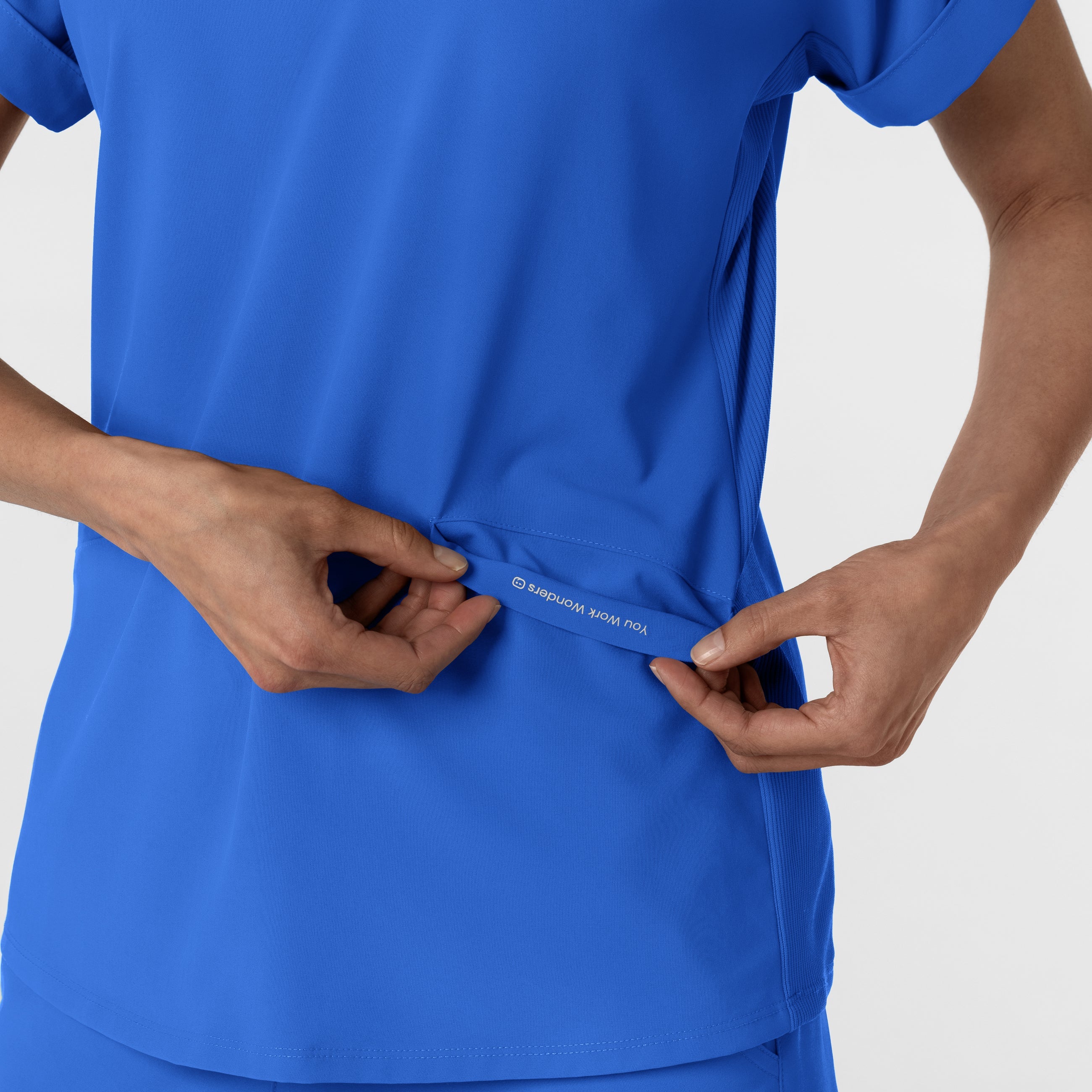 RENEW 6934 Women’s Flex-n-Reach Collared Scrub Top Royal