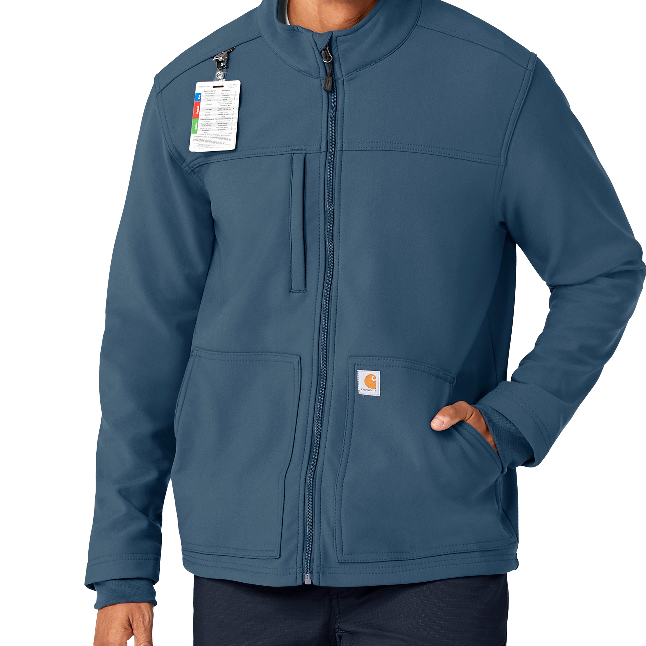 Rugged Flex C80023 Men's Bonded Fleece Jacket Storm Blue