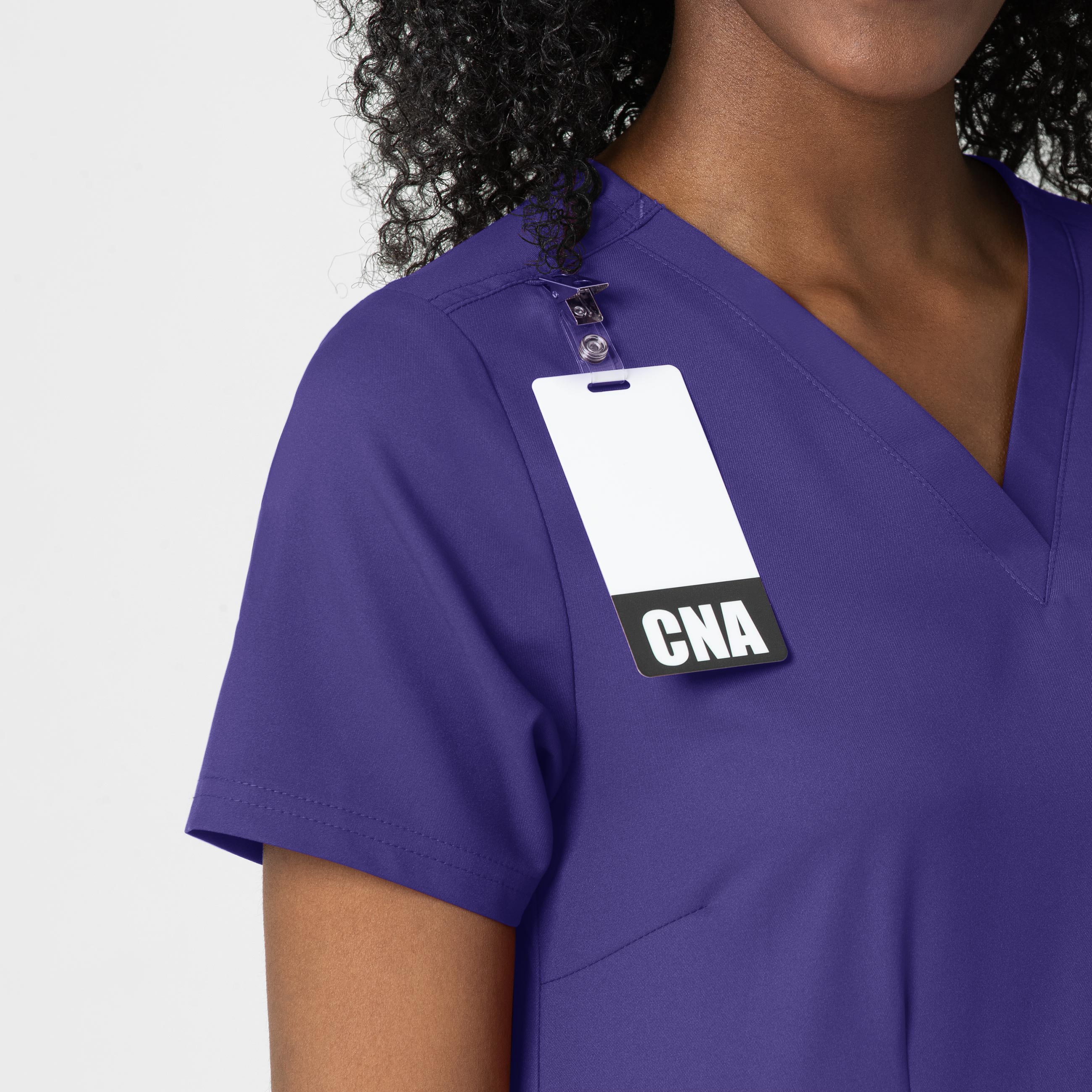 Thrive 6122 Fitted 3-Pocket V-Neck Scrub Top Grape
