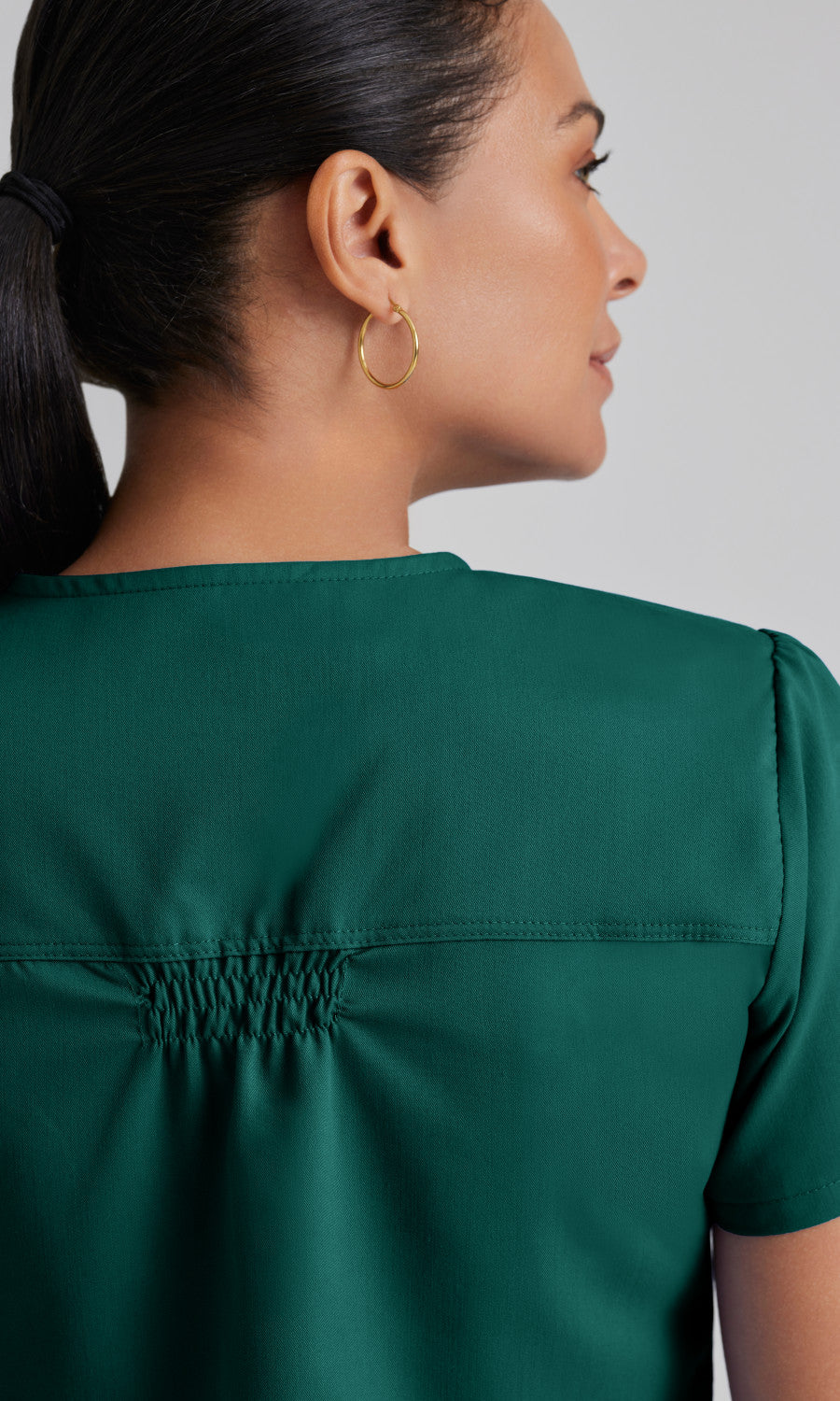 Grey's Anatomy 71166 Aubrey Scrub Top Hunter Green