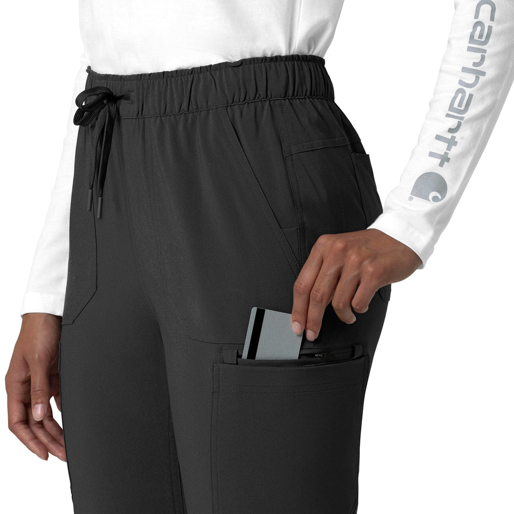 Force Cross-Flex C53210 Straight Leg Cargo Scrub Pants Black