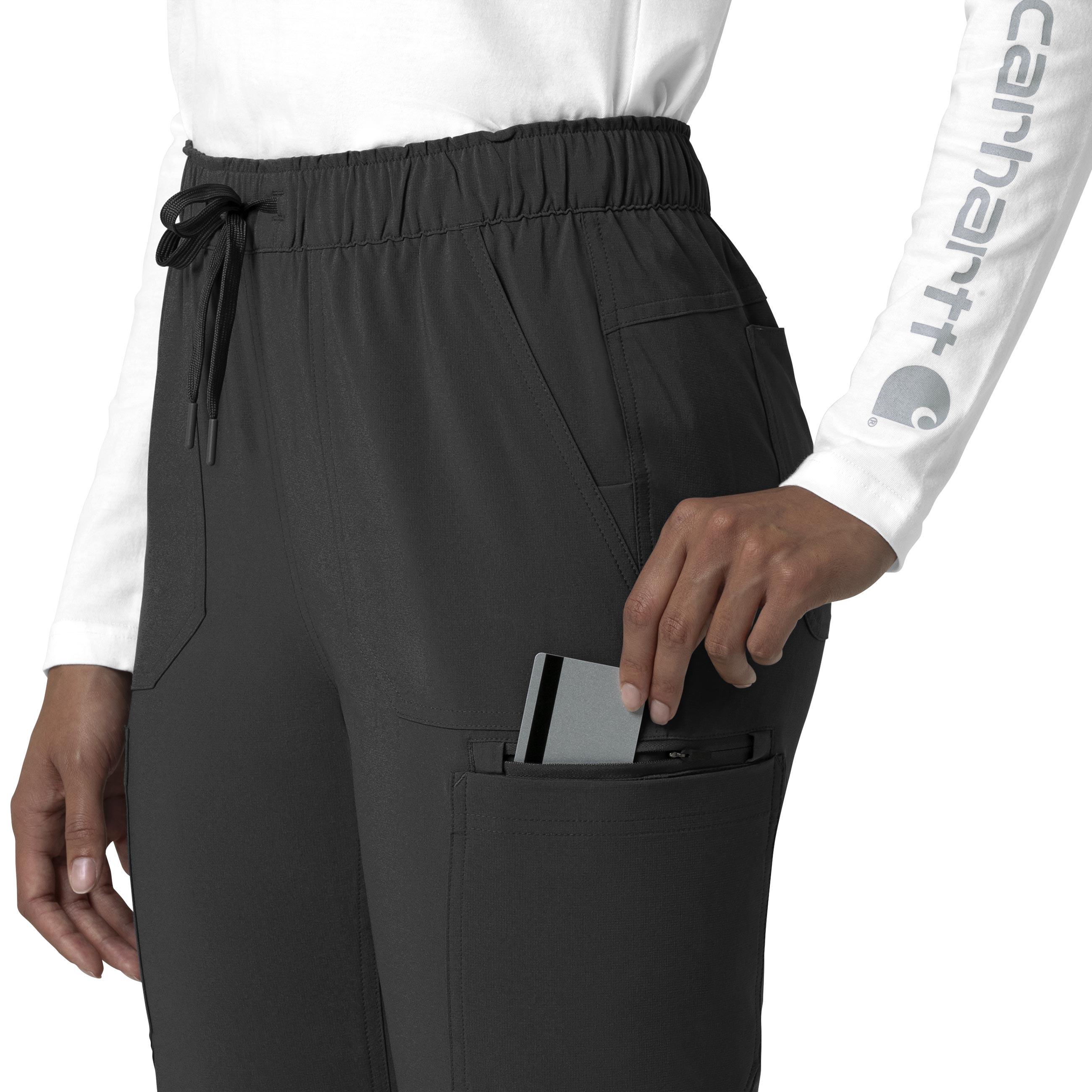 Force Cross-Flex C53210 Straight Leg Cargo Scrub Pants Black