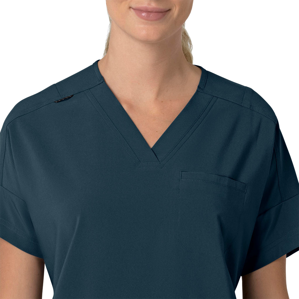 Force Cross-Flex C13110 Oversized V-Neck Scrub Top Navy