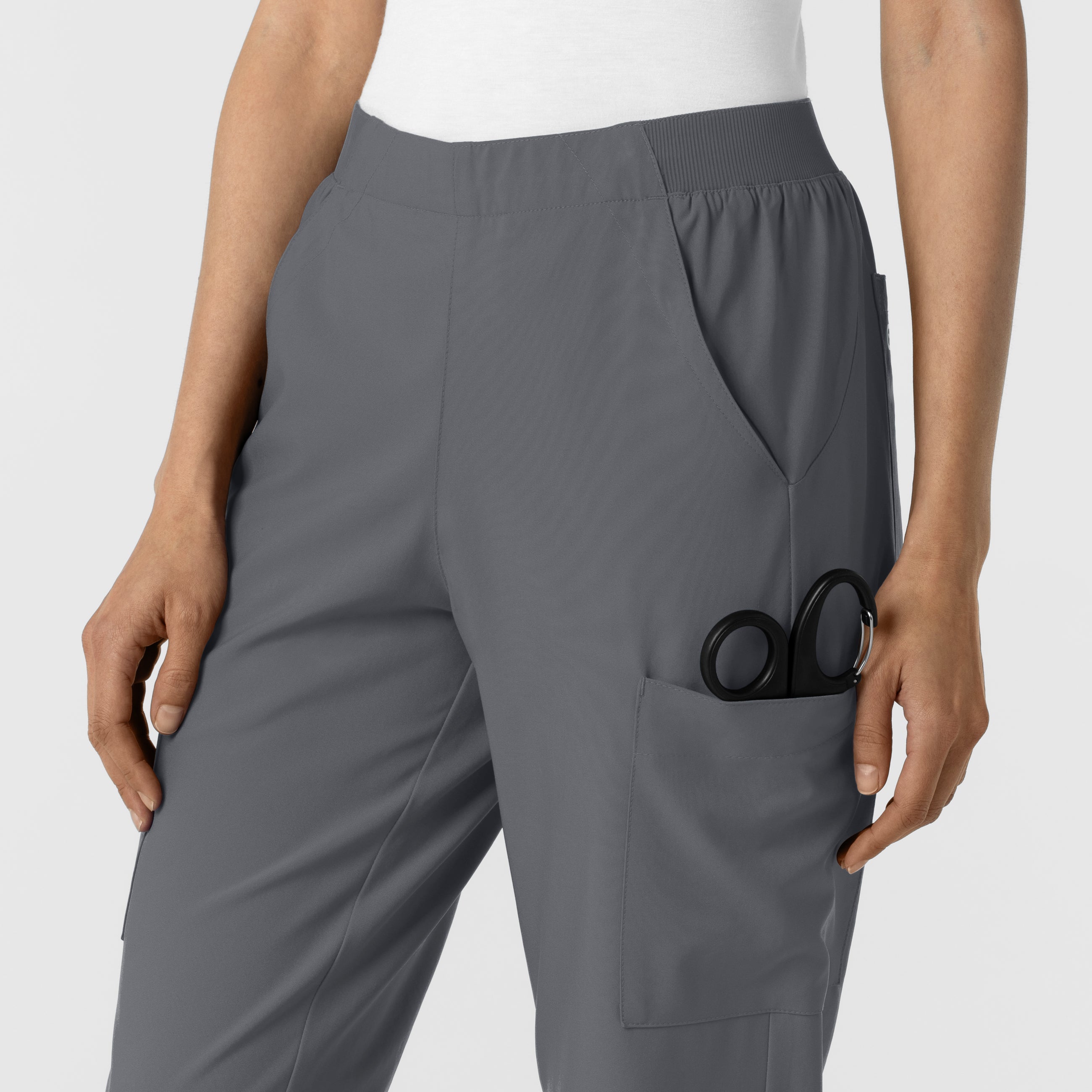 W123 5145 Cargo Utility Scrub Pants Pewter
