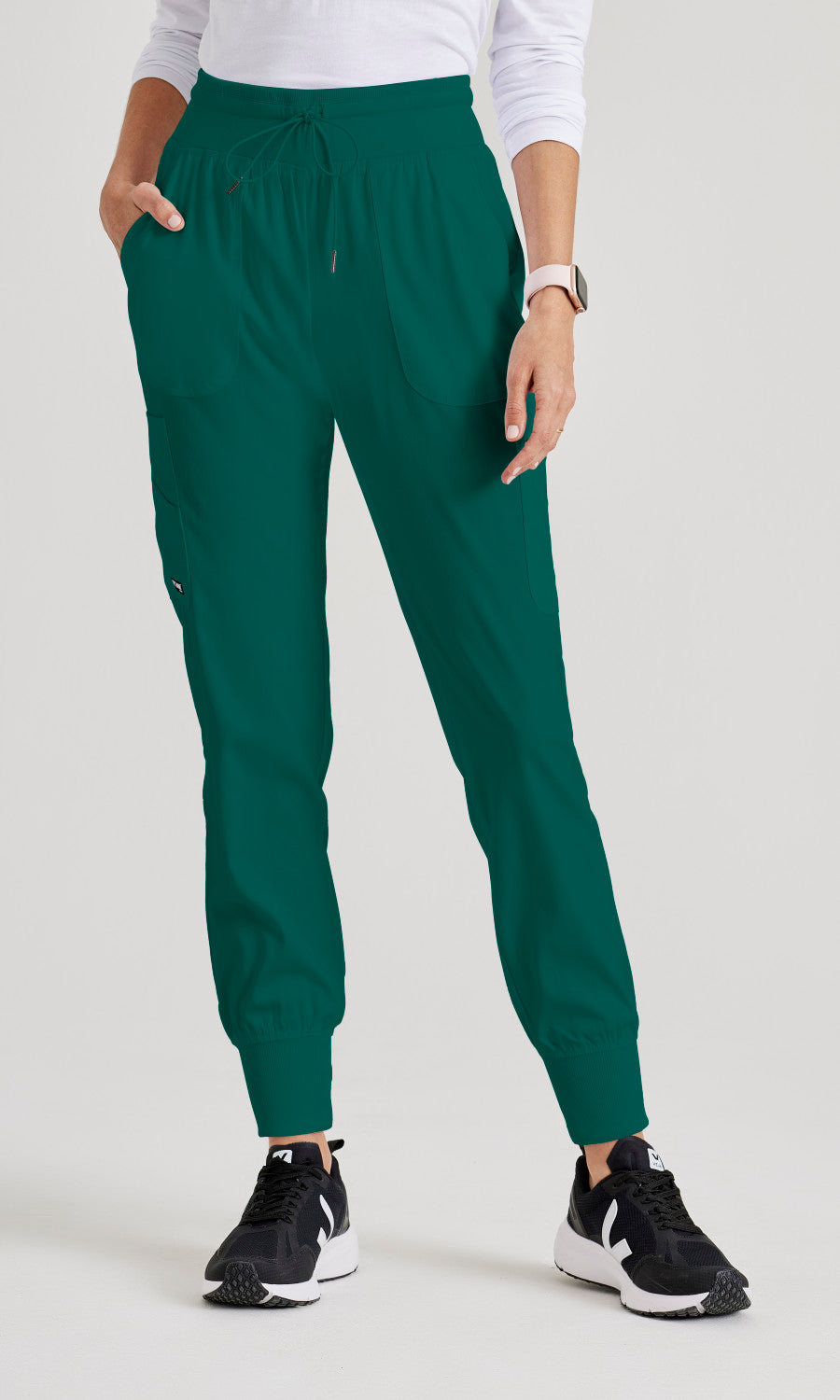 Grey's Anatomy Stretch GRSP527 Carly Jogger Hunter Green