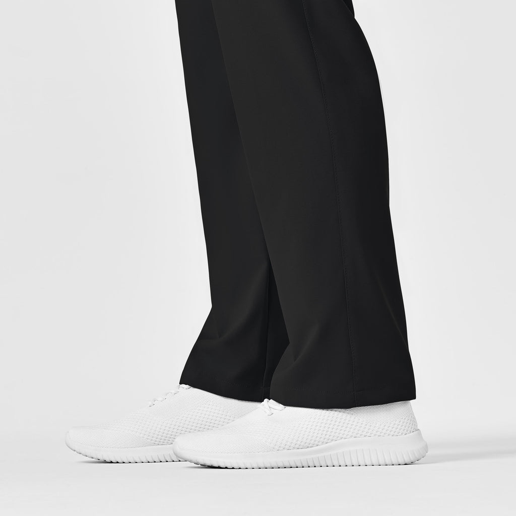 W123 5855 Unisex Multi-Cargo Scrub Pants Black