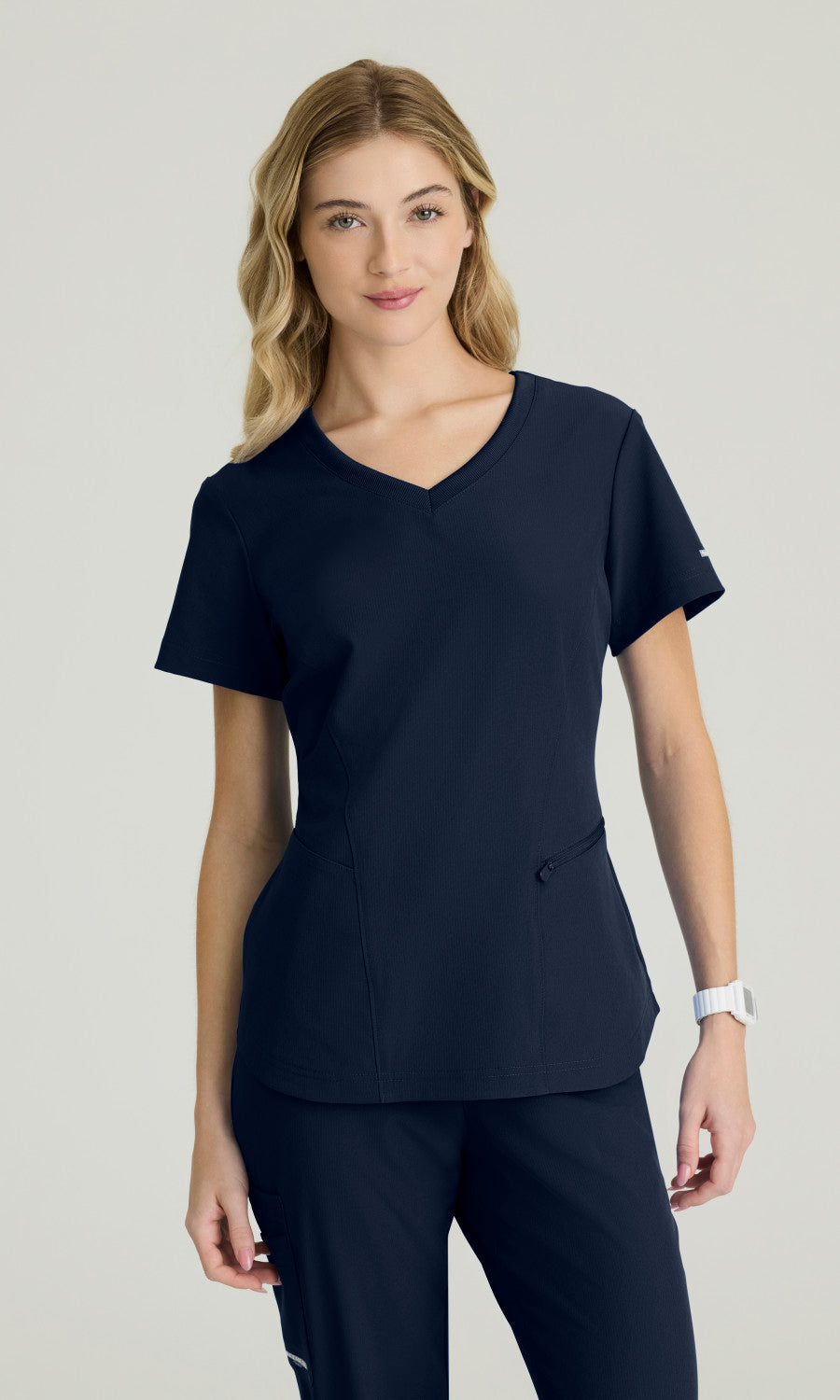 Skechers Vitality SKT092 Electra Scrub Top Navy