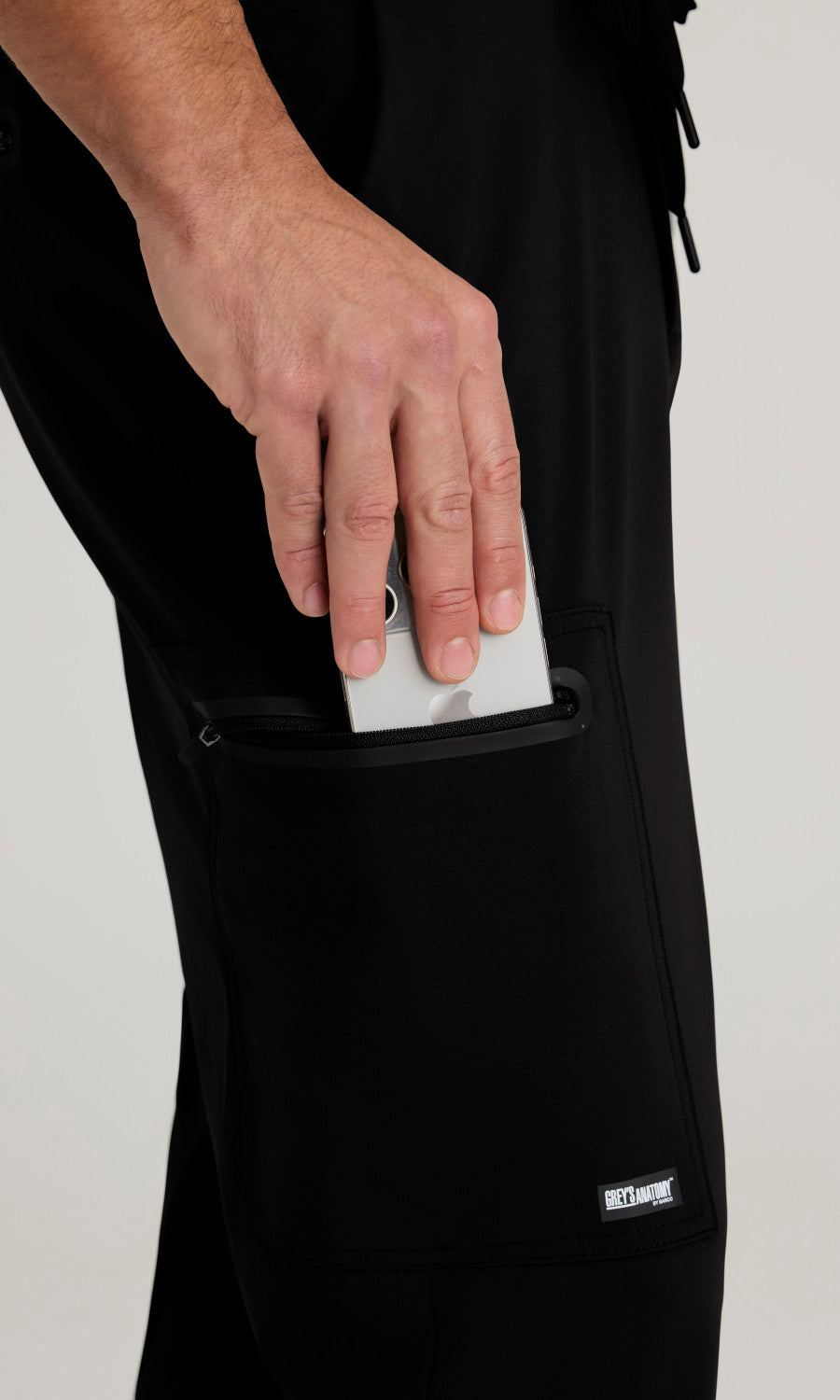 Grey's Anatomy Knit Stretch GRSP706 Focus Pant Black