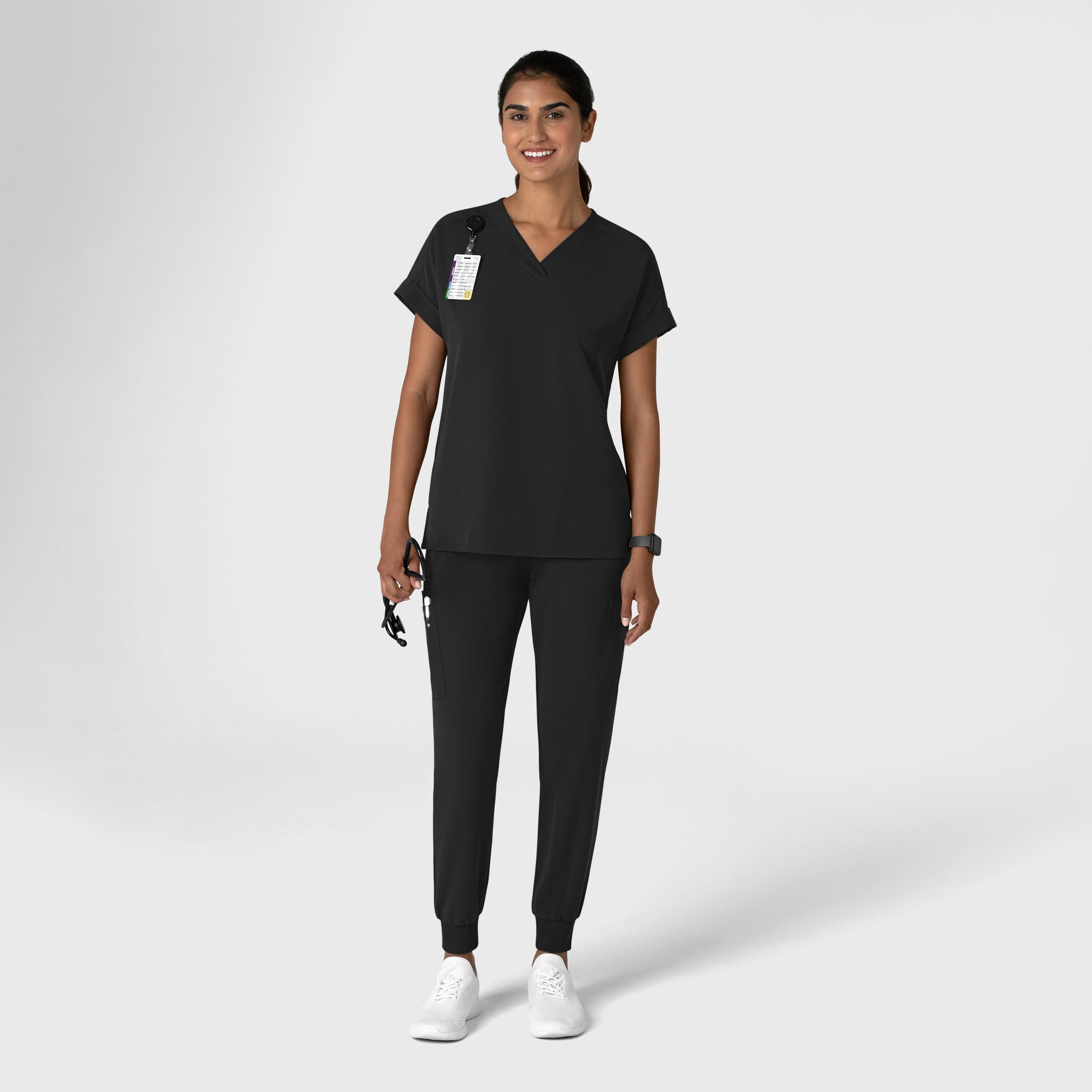 Nova 5132 Jogger Utility Scrub Pants Black