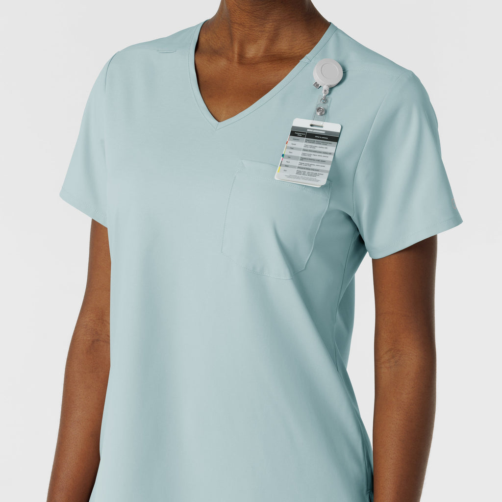 Boundless 6151 Tuck-In Scrub Top Sky Blue
