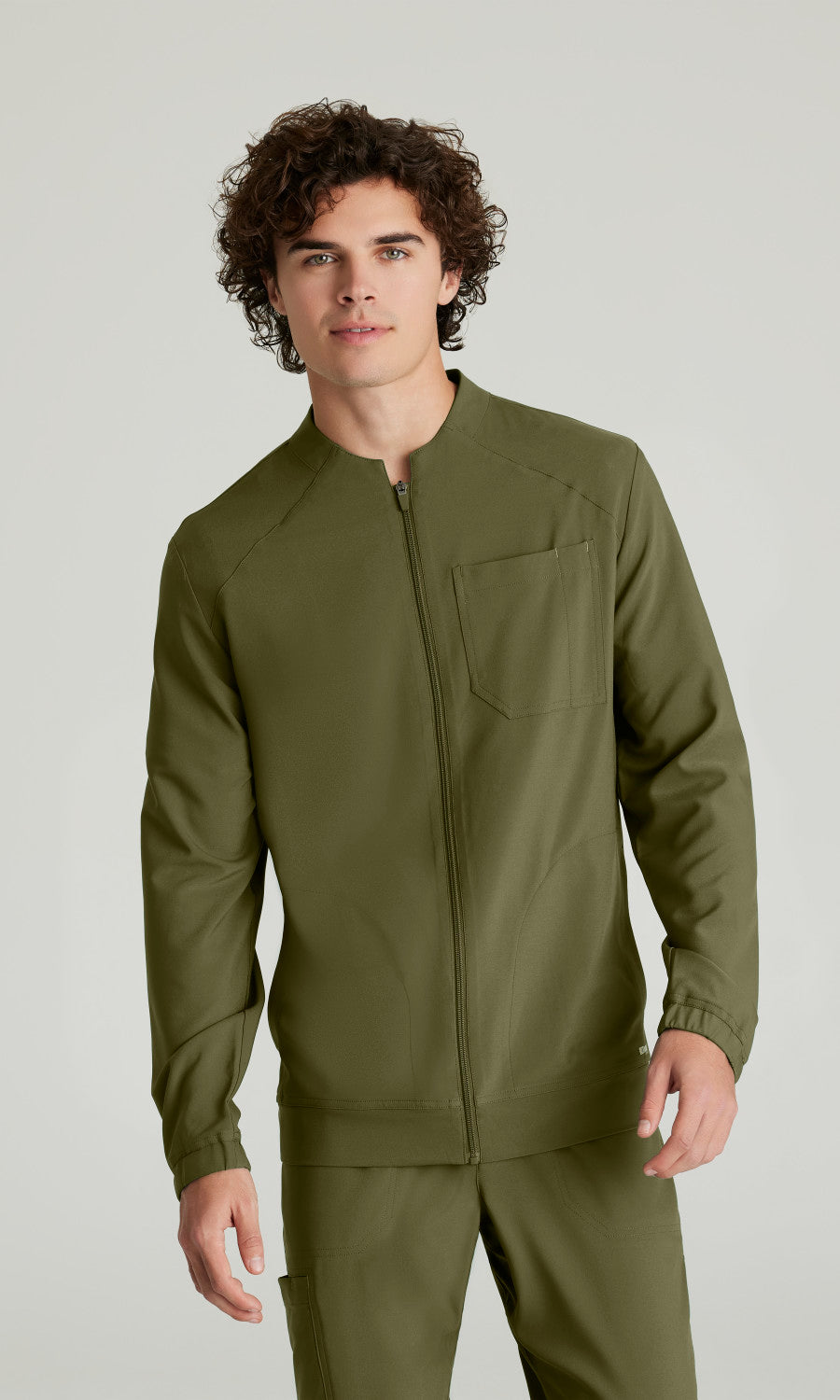 Grey's Anatomy Evolve GSSW887 Cycle Scrub Jacket Fern