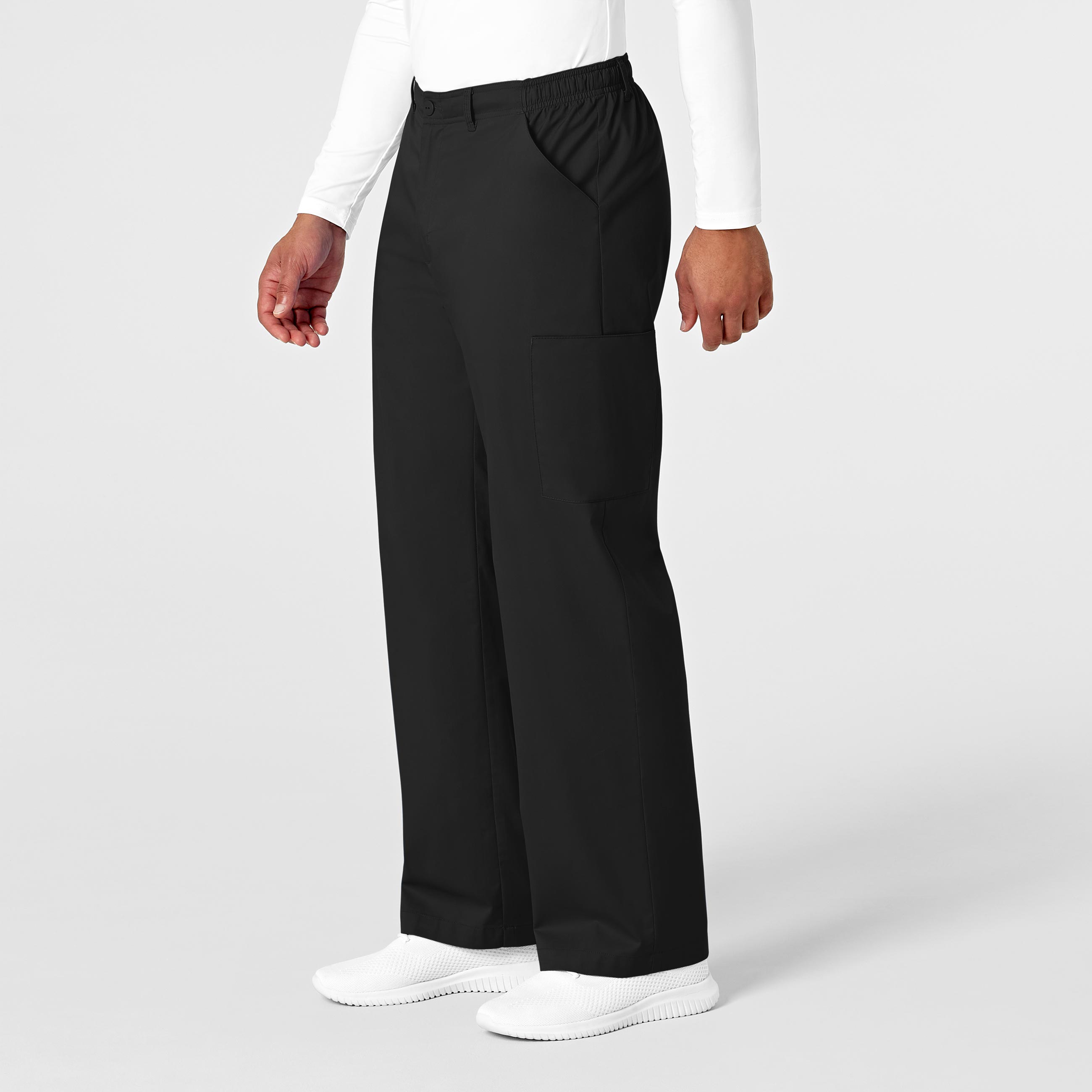 WonderWORK 503 Men's Cargo Scrub Pants Black