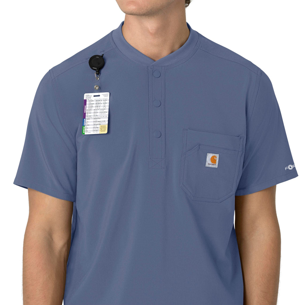 Force Cross-Flex C16310 Men's Henley Scrub Top Riverside