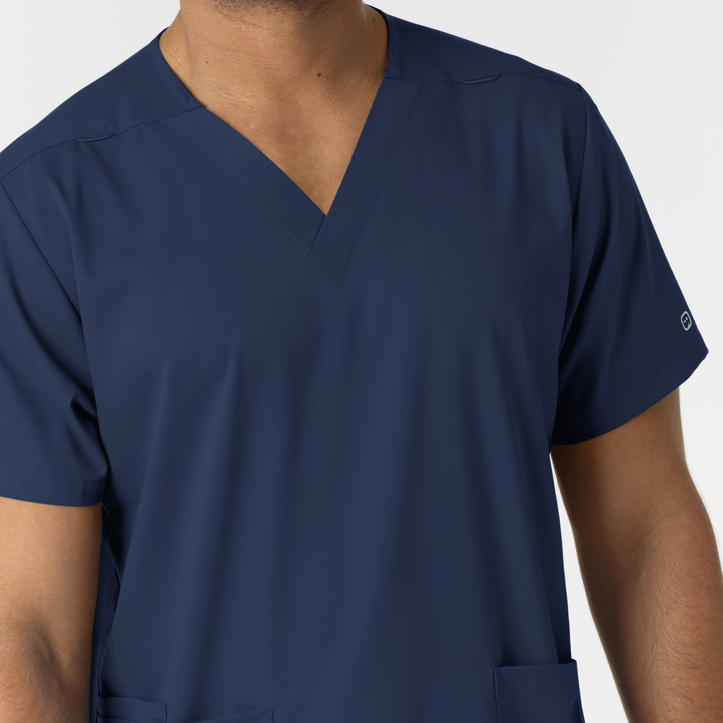 Boundless 6051 Unisex V-Neck Scrub Top Navy