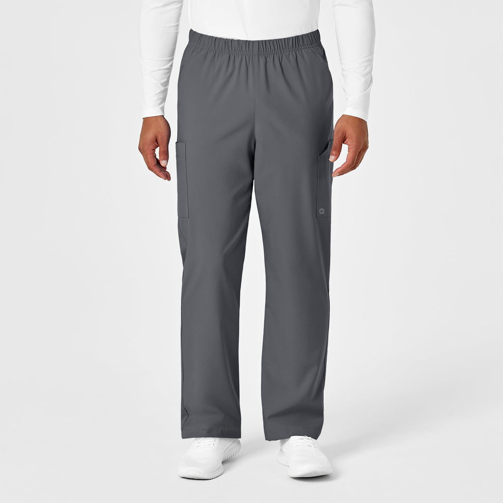 W123 5855 Unisex Multi-Cargo Scrub Pants Pewter