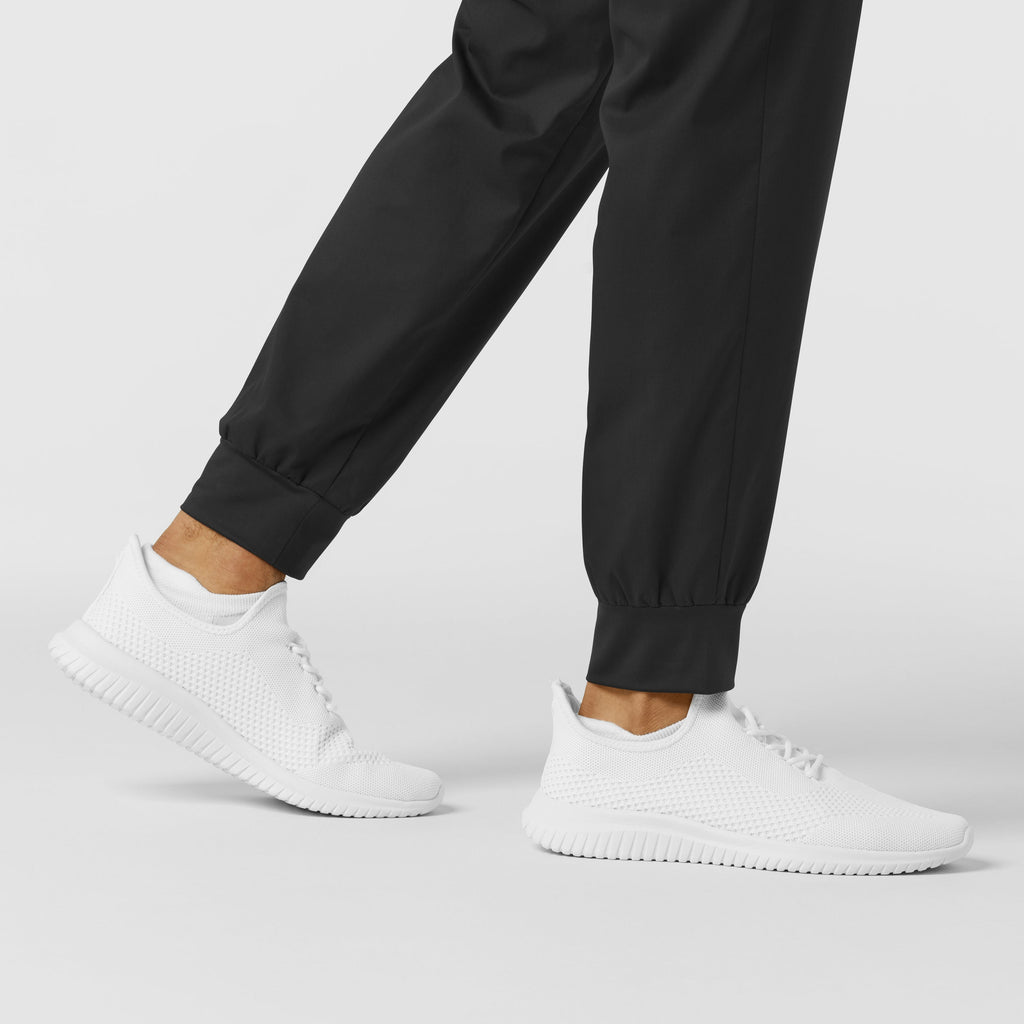 WonderWORK 507 Men's Cargo Jogger Scrub Pants Black