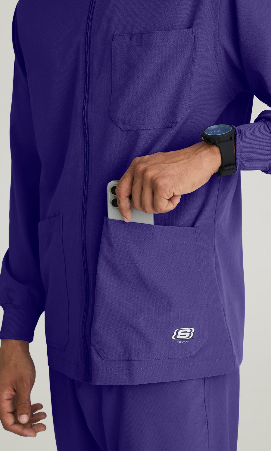 Skechers SK0408 Structure Scrub Jacket New Grape