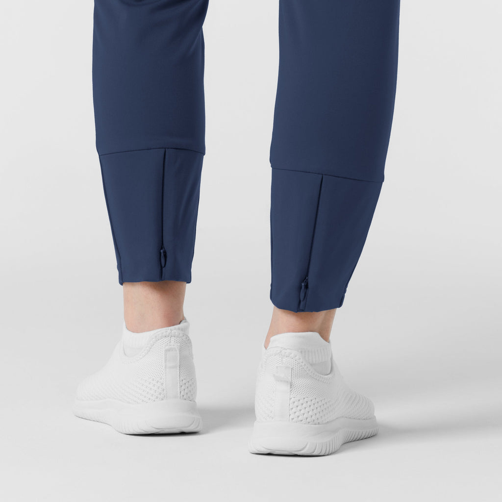 RENEW 5259 Knit Track Scrub Pants Navy