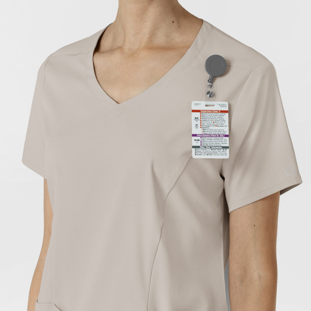 Boundless 6251 2-Pocket V-Neck Scrub Top Cloud