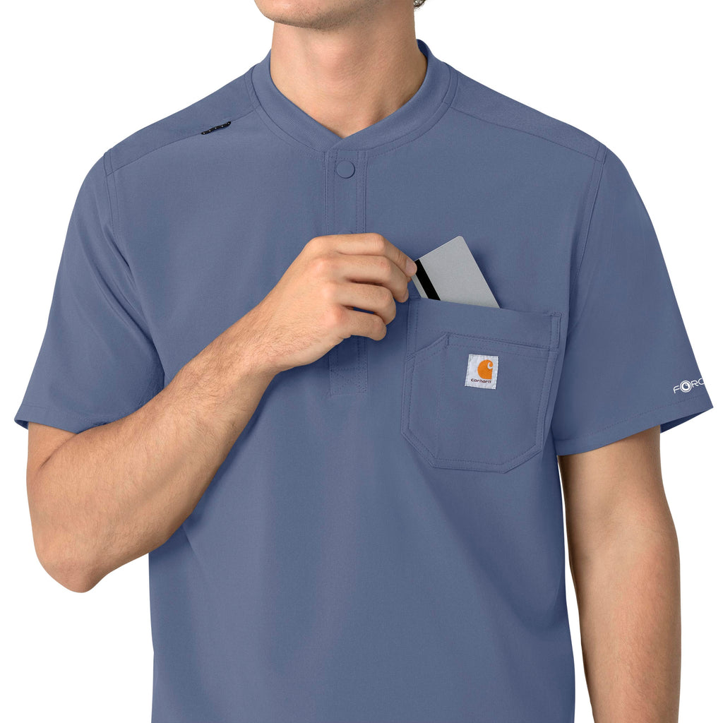 Force Cross-Flex C16310 Men's Henley Scrub Top Riverside