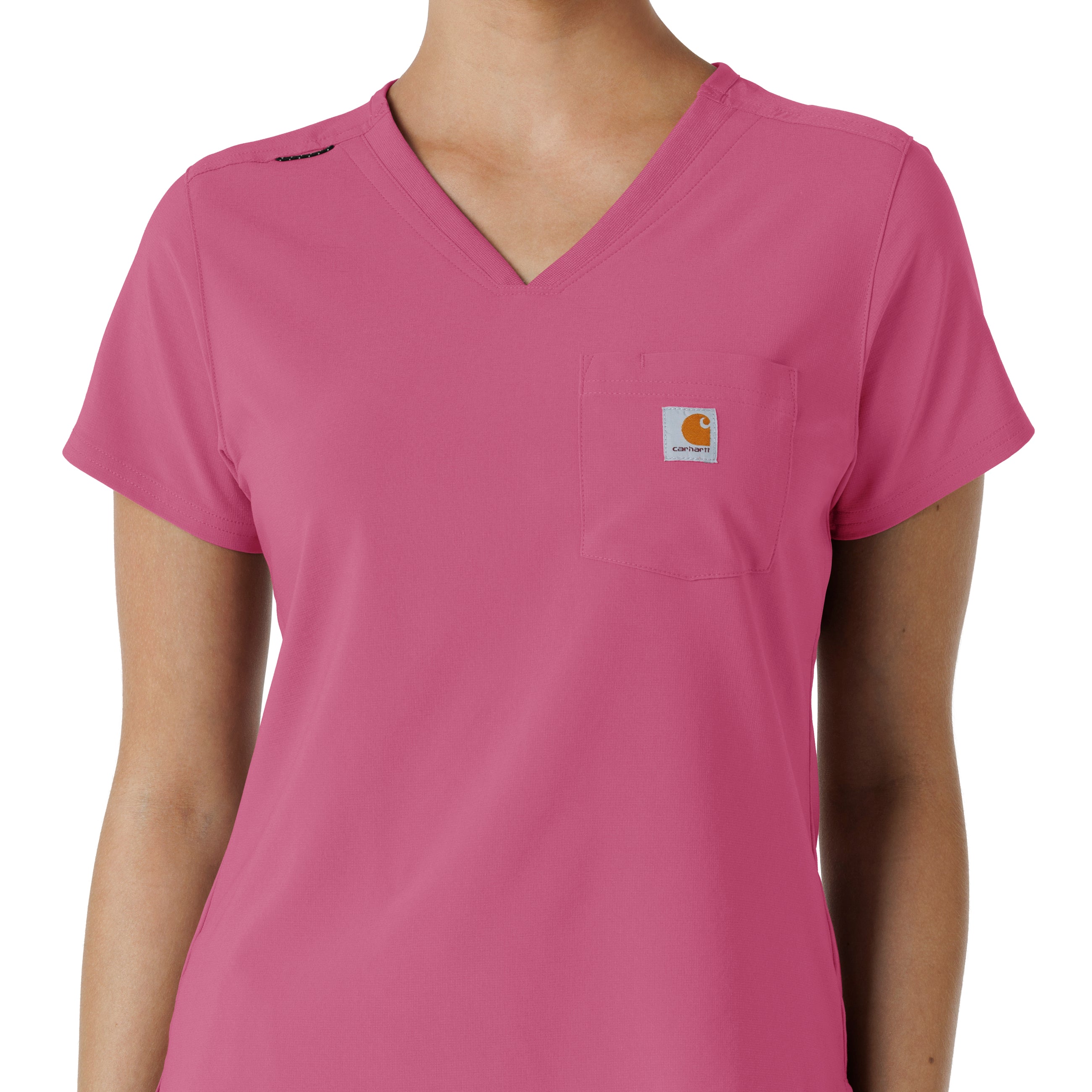 Force Cross-Flex C13410 Women's Tuck-In Scrub Top Electric Fuschia