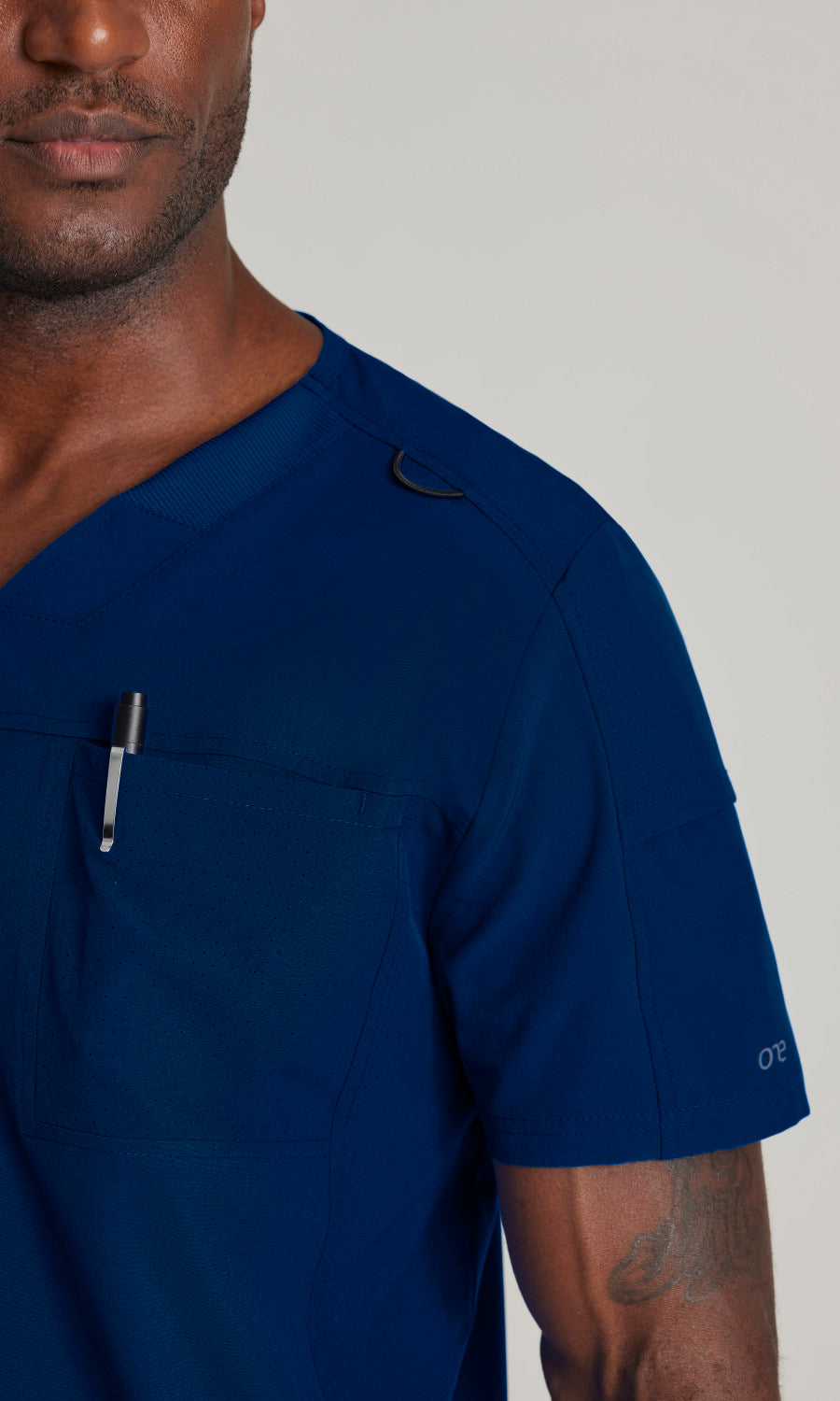 Barco One BOT195 Velocity Scrub Top Indigo