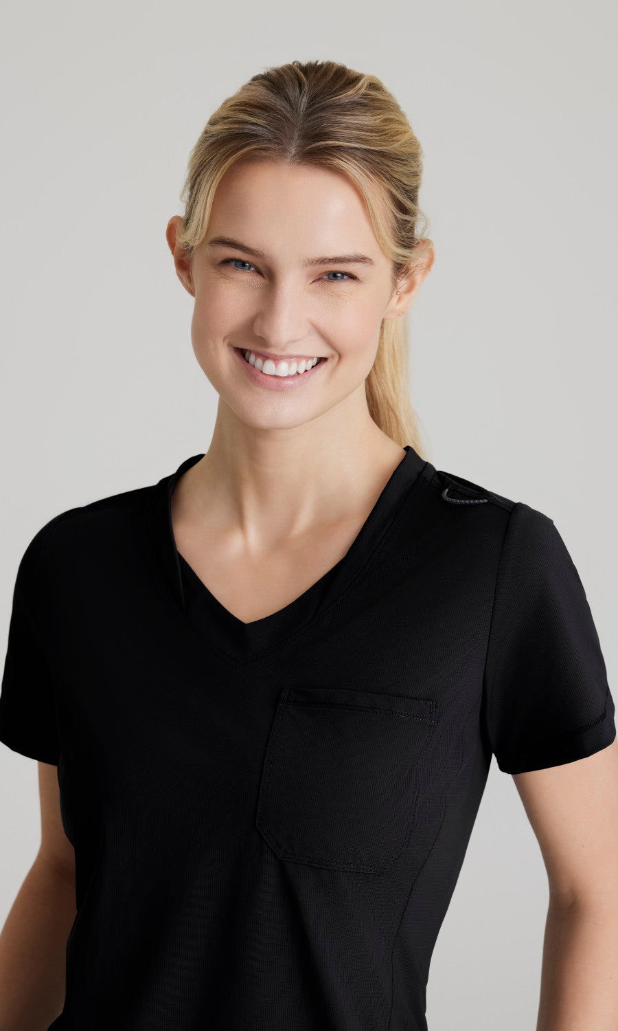 Skechers Slip-Ins Knits SKT221 Flow Knit Scrub Top Black