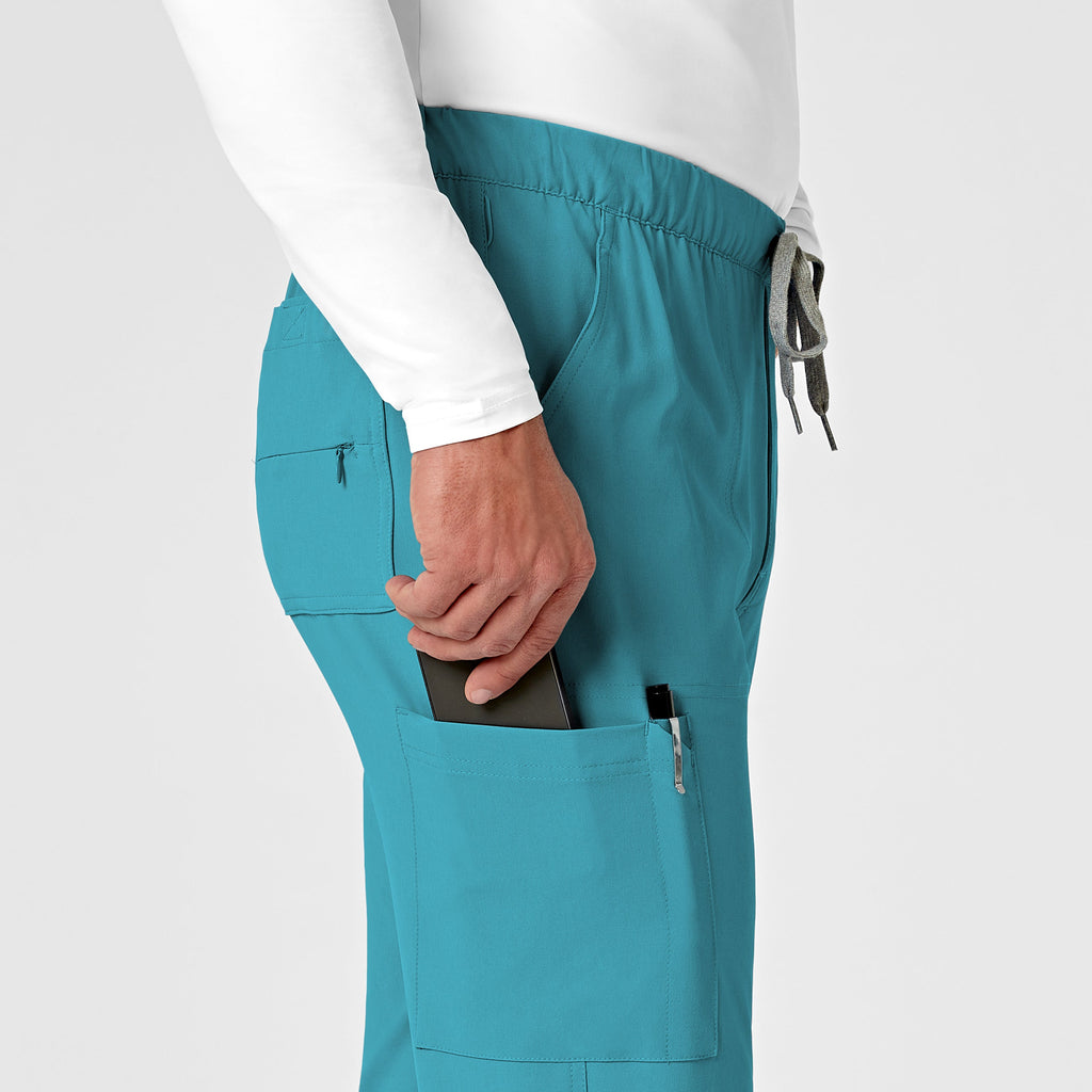 RENEW 5034 Men's Jogger Scrub Pants Teal Blue