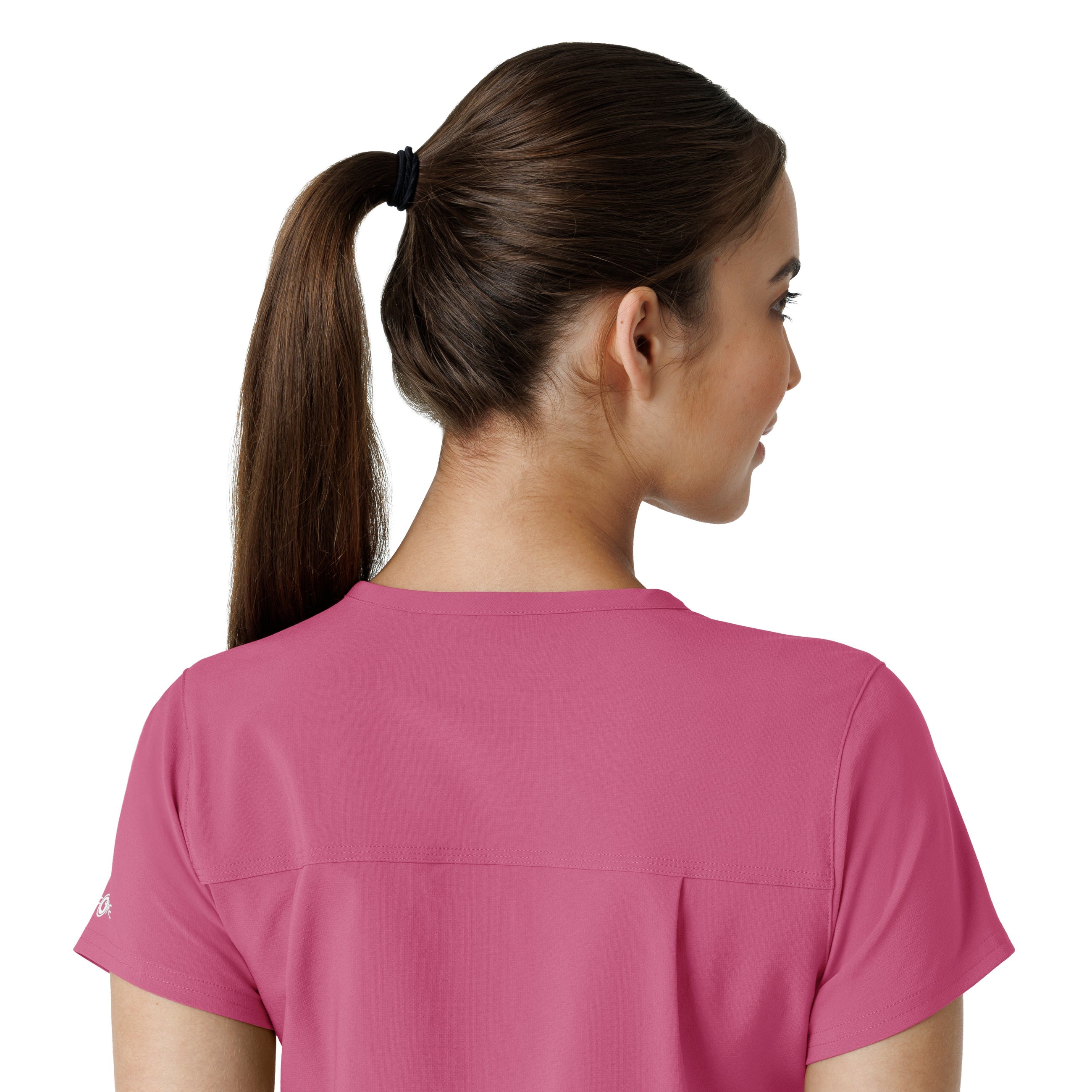Force Cross-Flex C13410 Women's Tuck-In Scrub Top Electric Fuschia