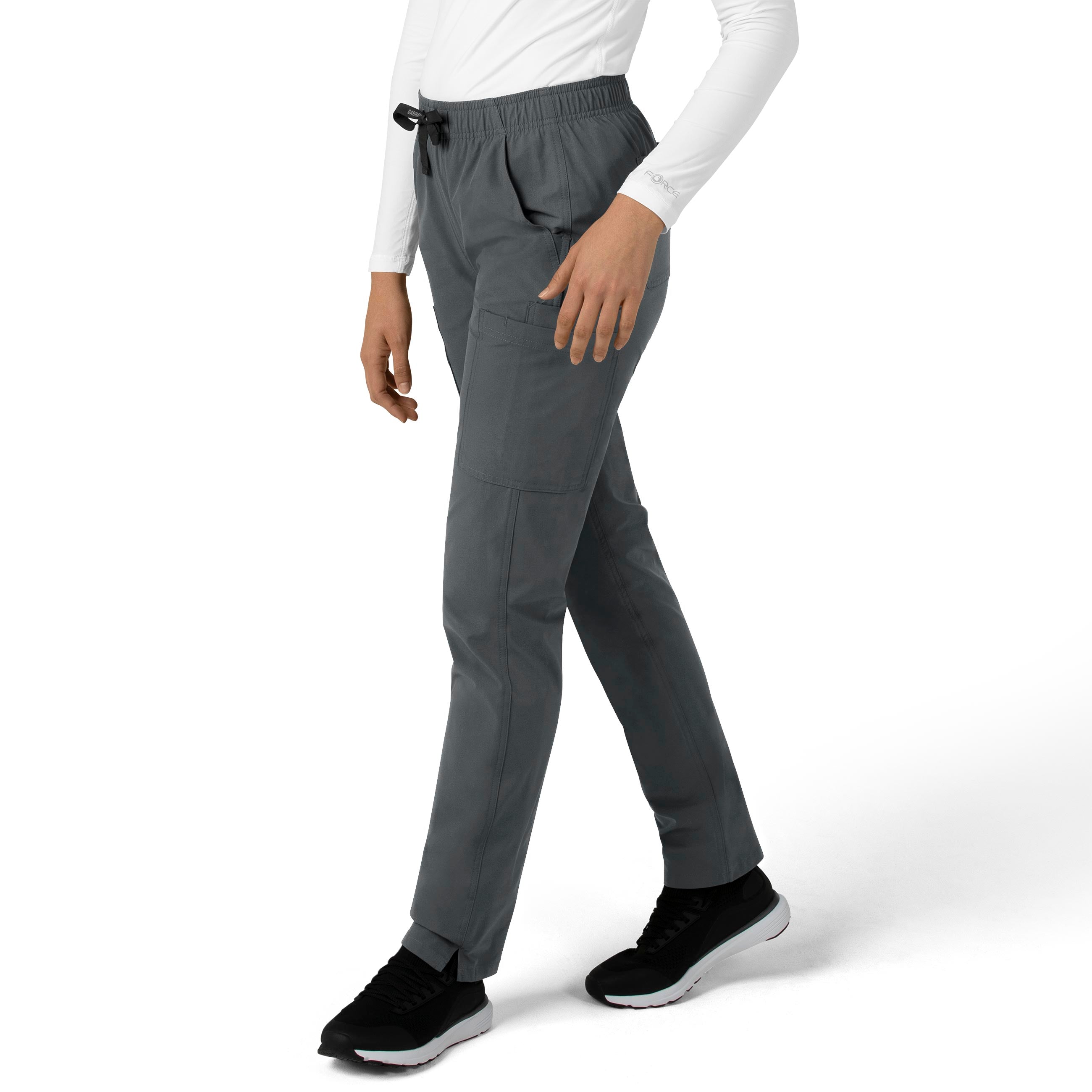 Force Essentials C51213 Straight Leg Scrub Pants Pewter