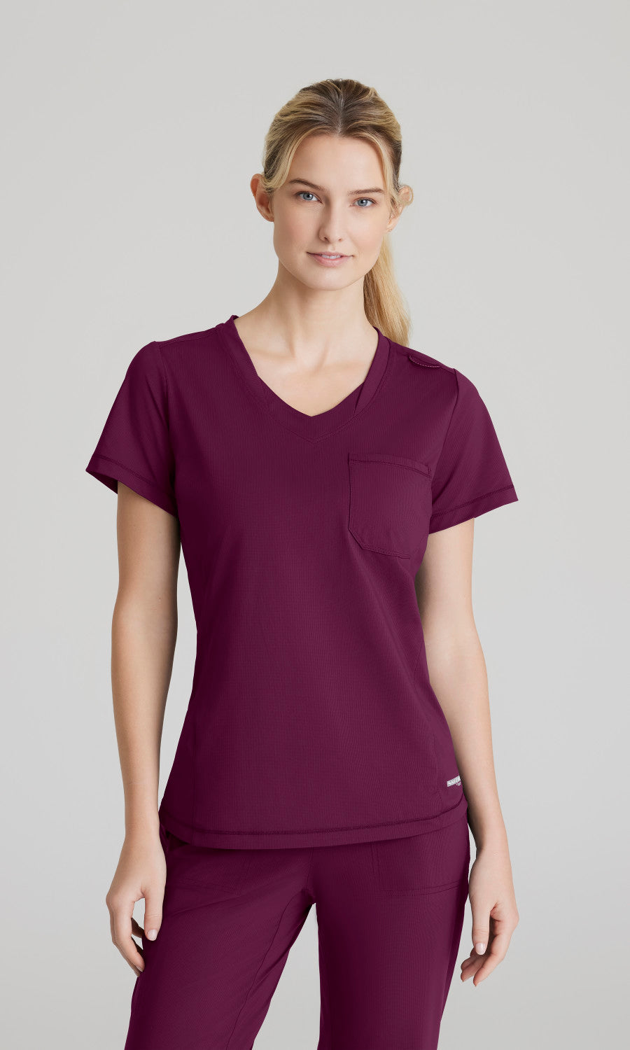 Skechers Slip-Ins Knits SKT221 Flow Knit Scrub Top Wine