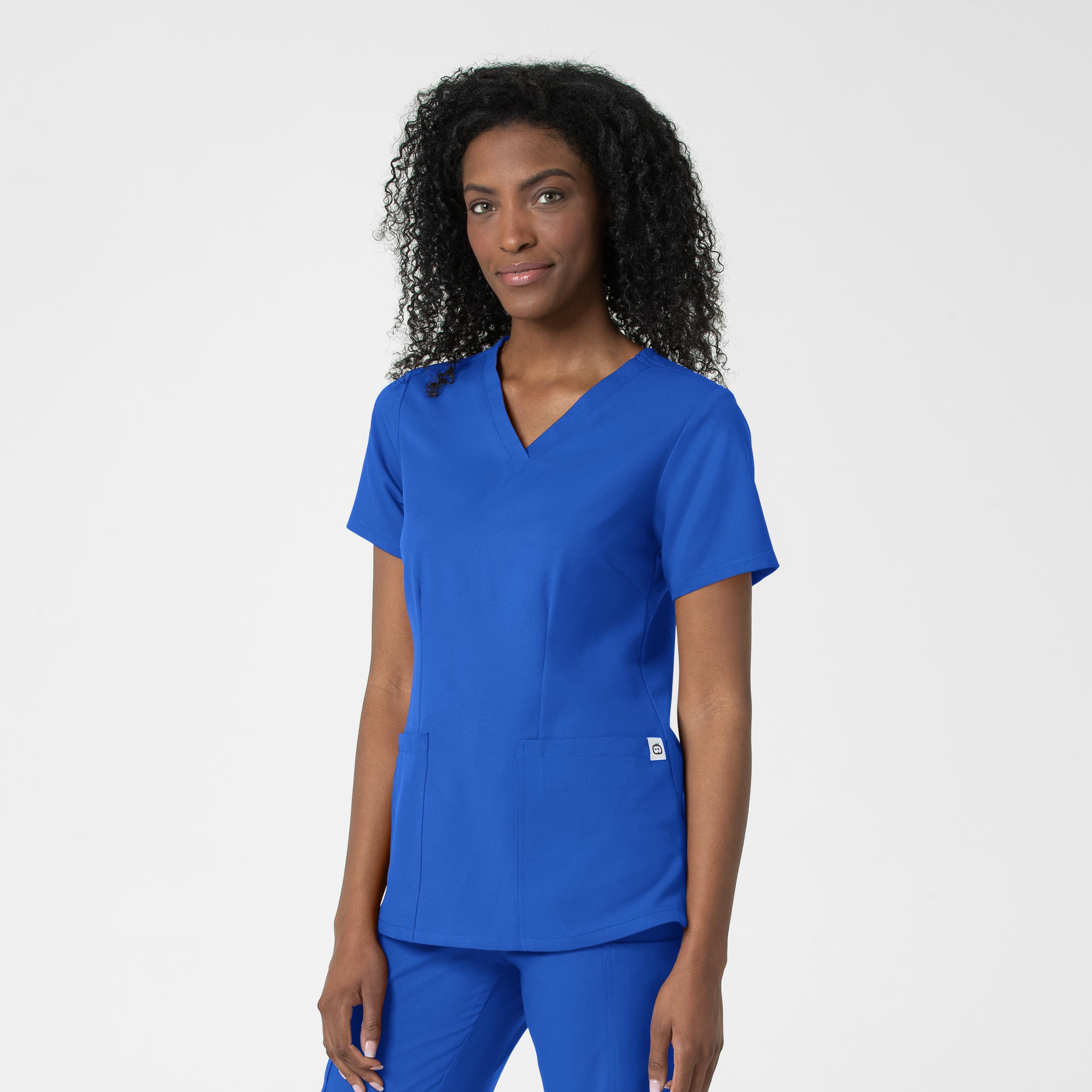 Thrive 6122 Fitted 3-Pocket V-Neck Scrub Top Royal