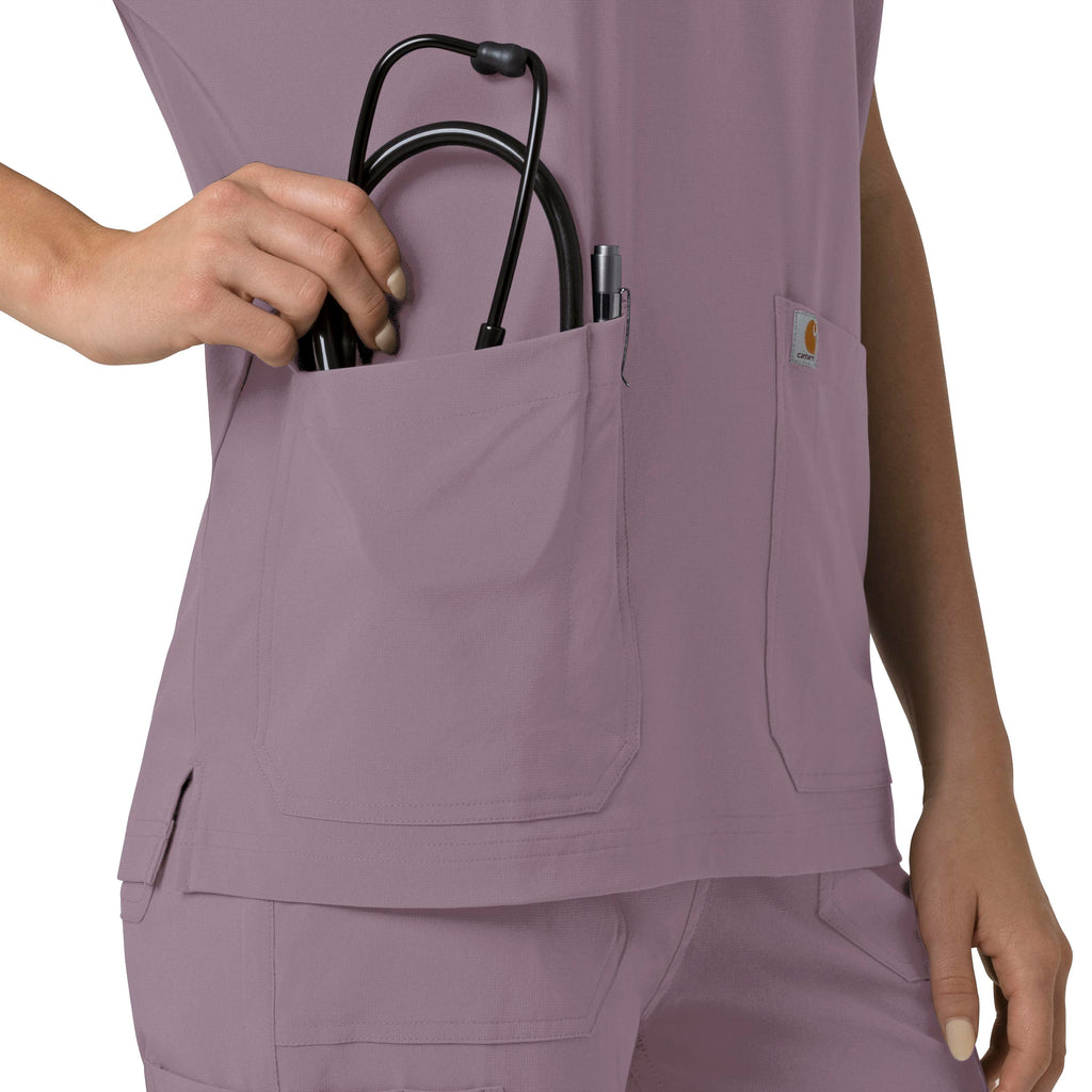 Force Cross-Flex C13110 Oversized V-Neck Scrub Top Lavender Mist