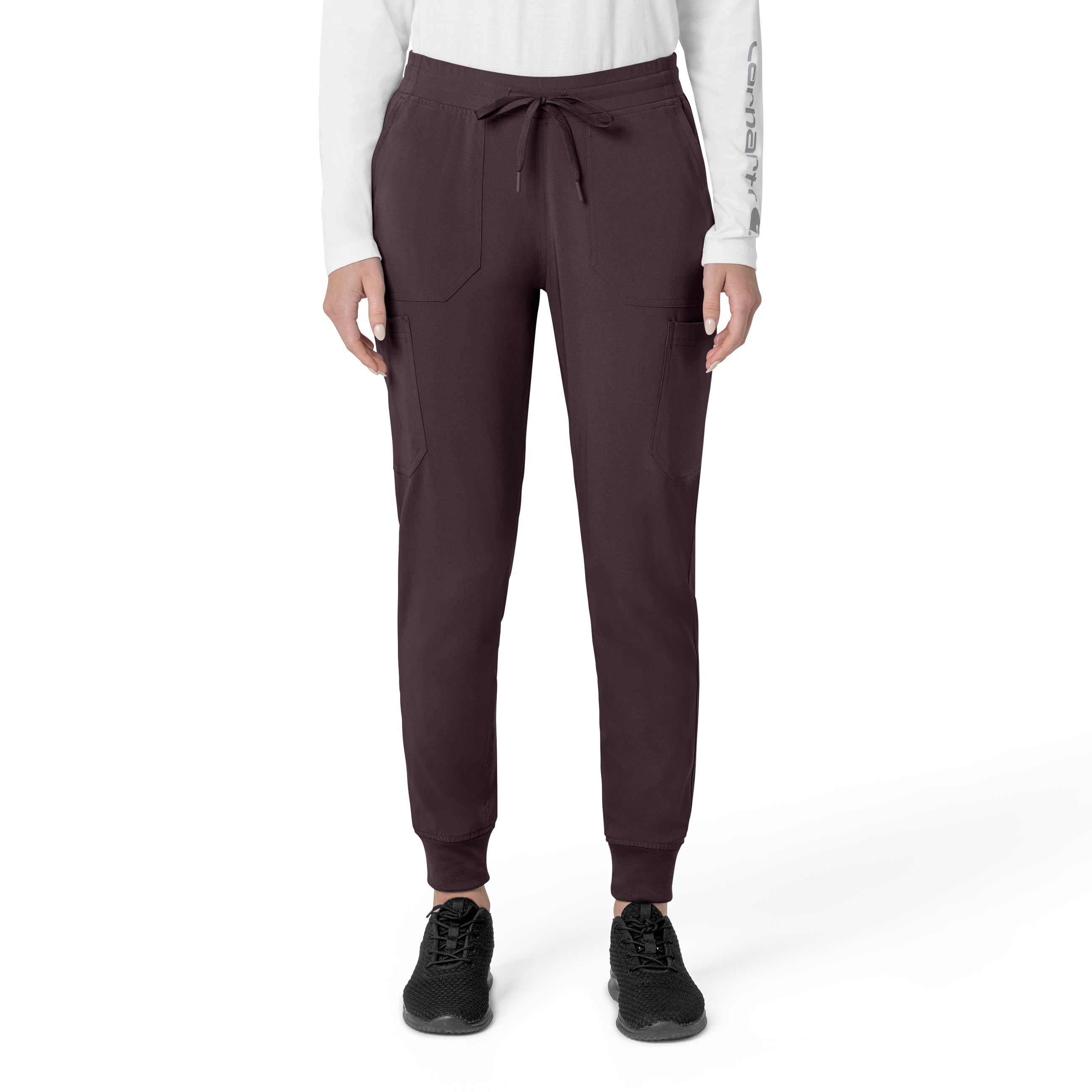 Force Cross-Flex C53110 Women's Cargo Jogger Scrub Pants Dark Sepia