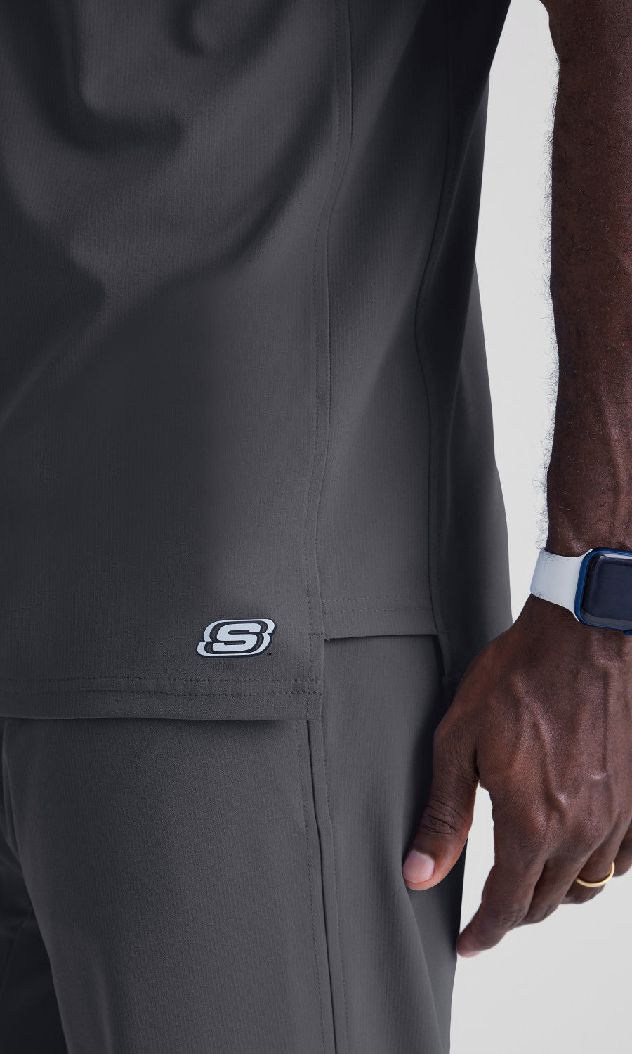 Skechers SK0112 Structure Scrub Top Pewter