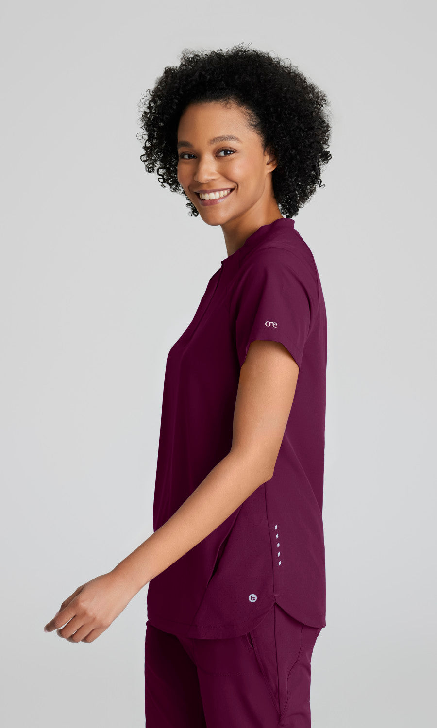 Barco One BOT216 Flux Scrub Top Wine